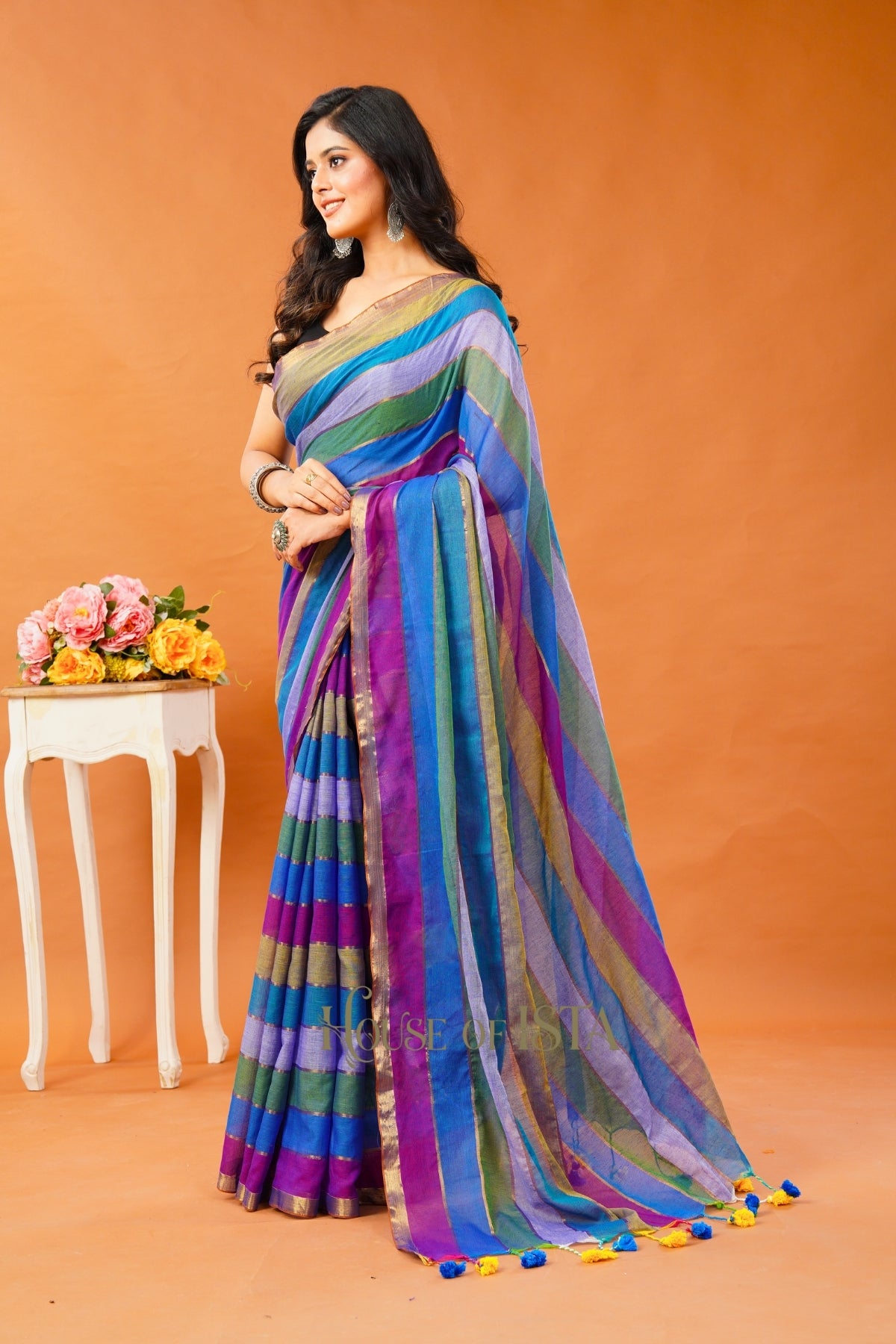 Neel Rekha Premium Cotton Saree