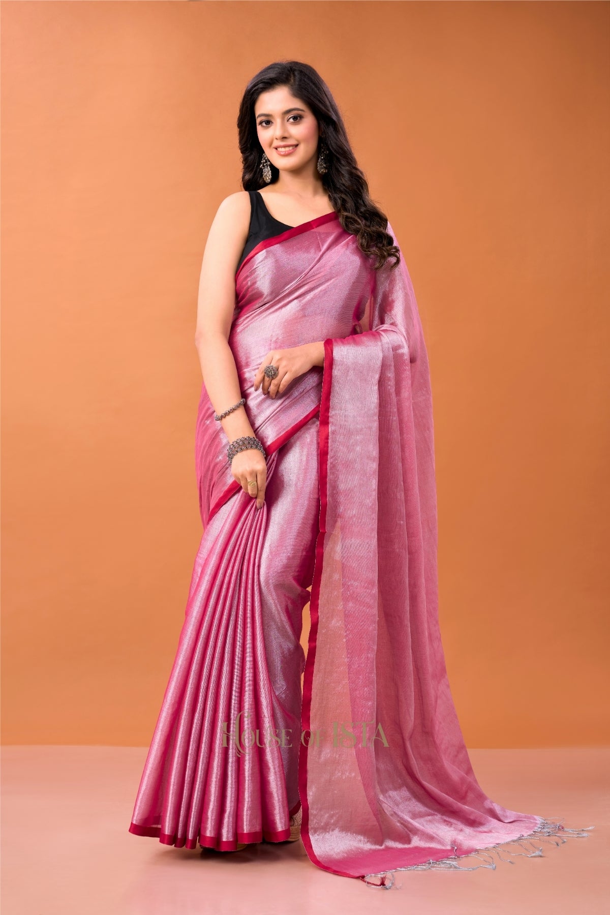 Petal Shimmer Tissue Cotton Saree