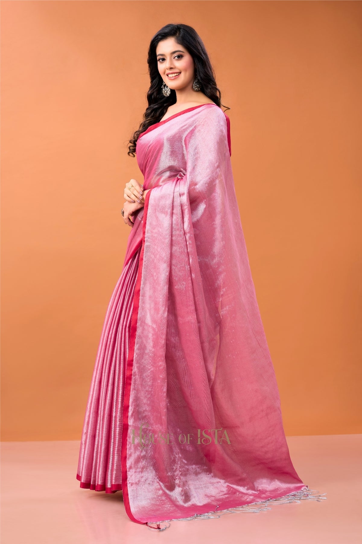Petal Shimmer Tissue Cotton Saree