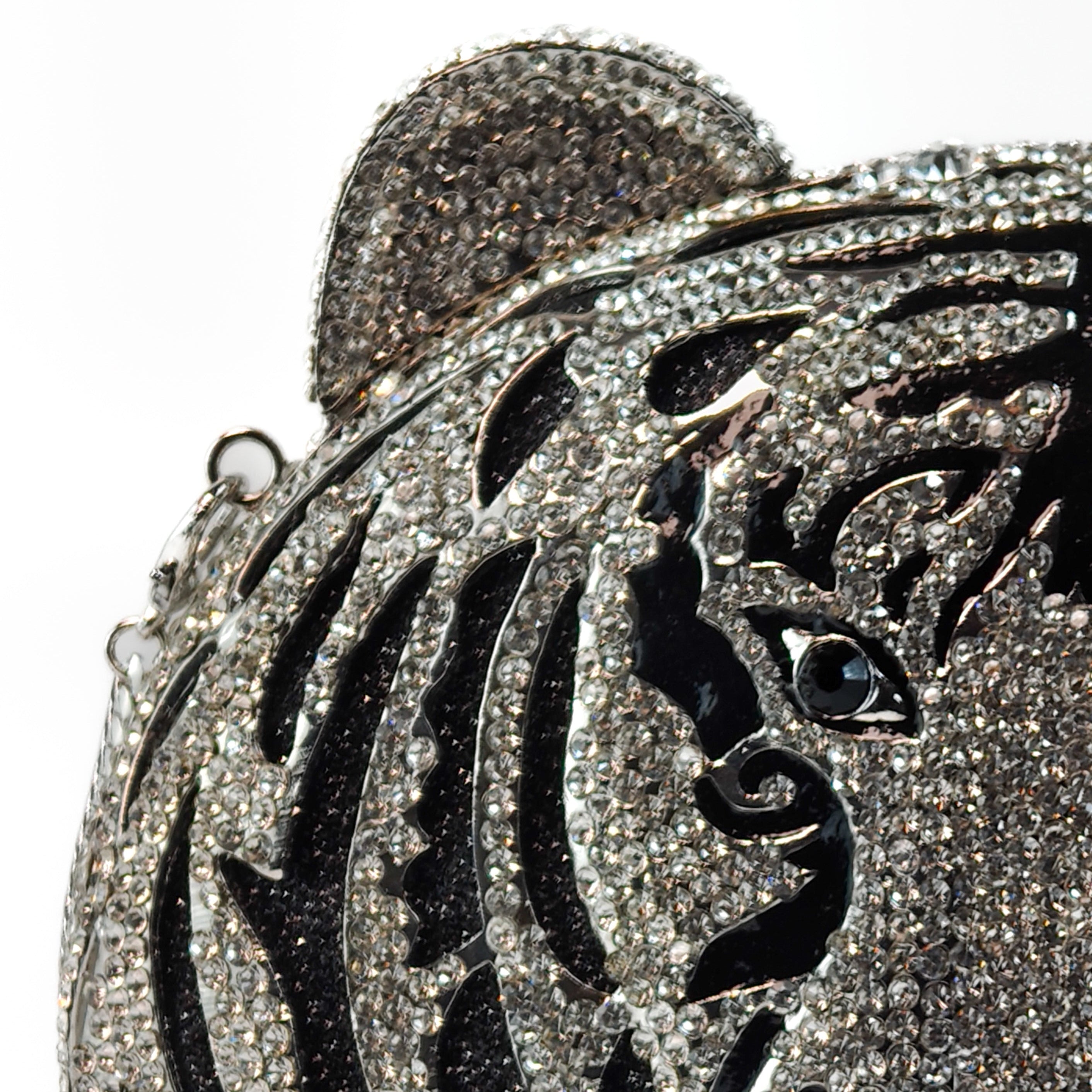 Tiger Statement Crystal Luxe Clutch