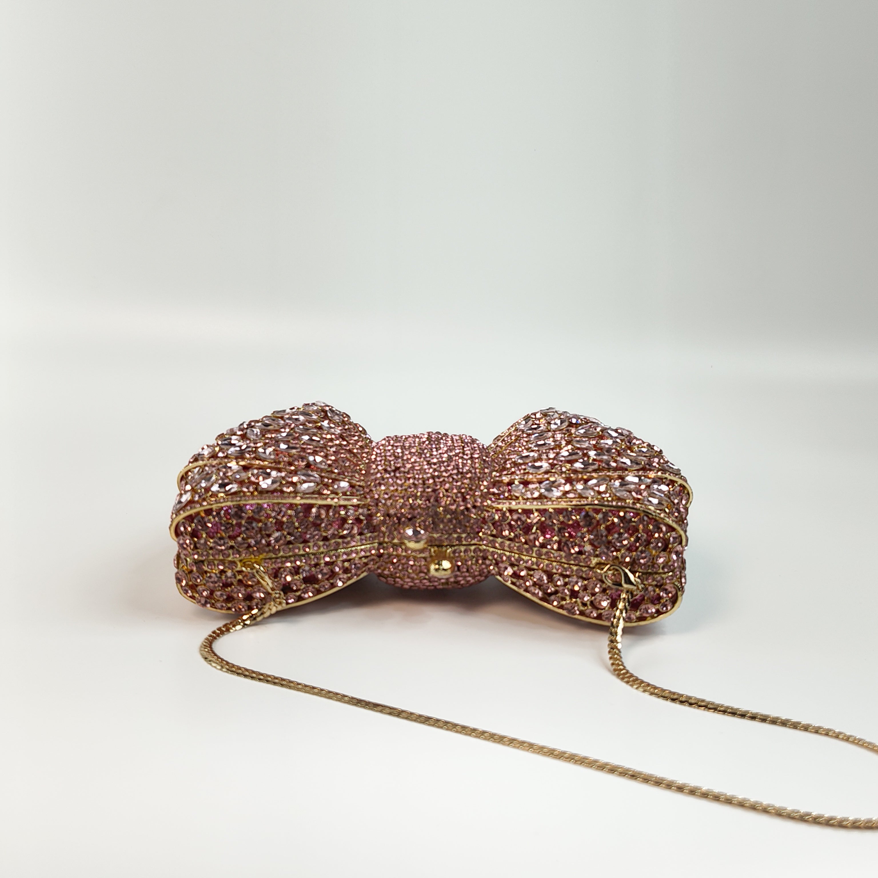 Crystal Bow Statement Luxe Clutch
