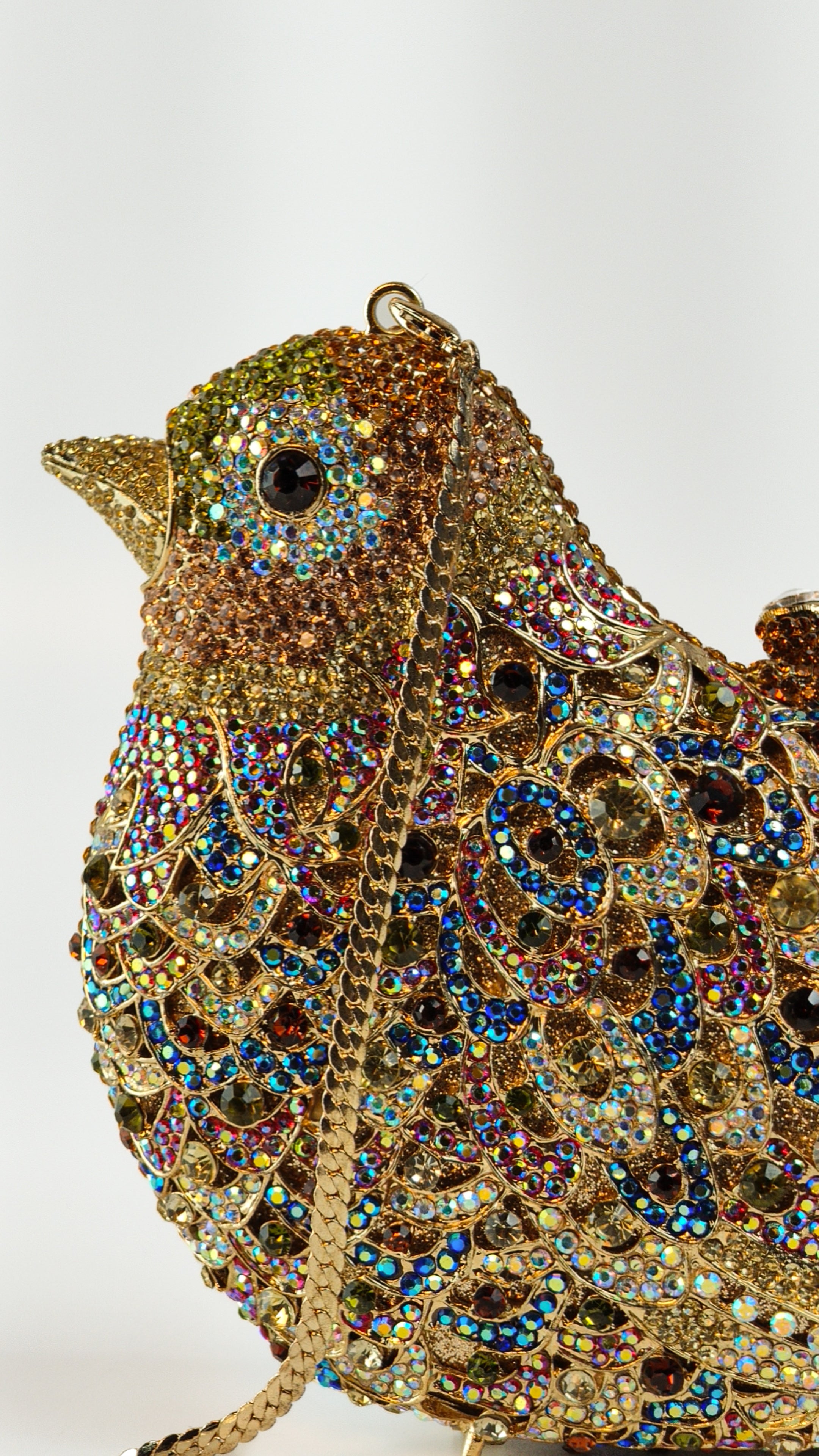 Golden Sparrow Jewel Premium Luxe Clutch
