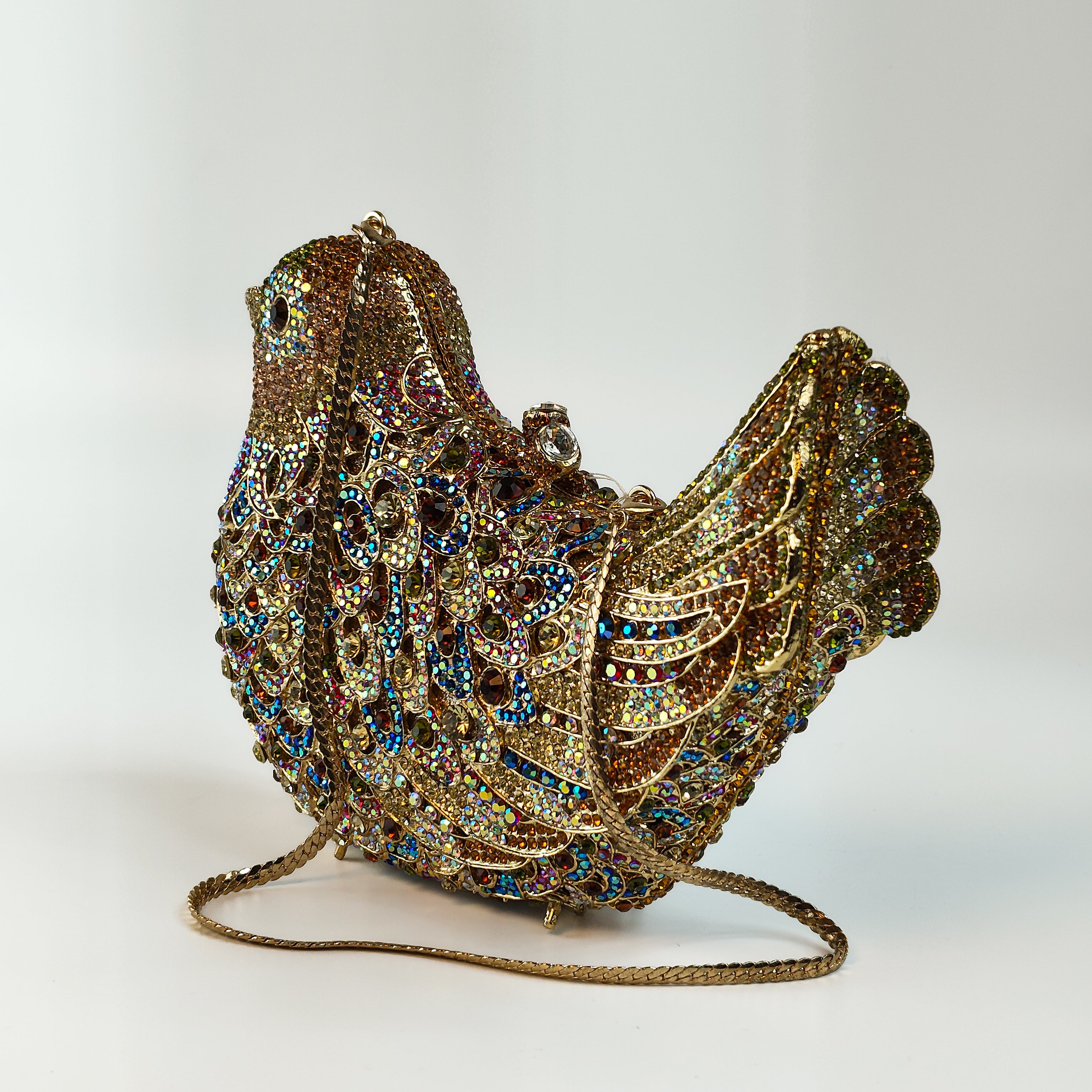 Golden Sparrow Jewel Premium Luxe Clutch