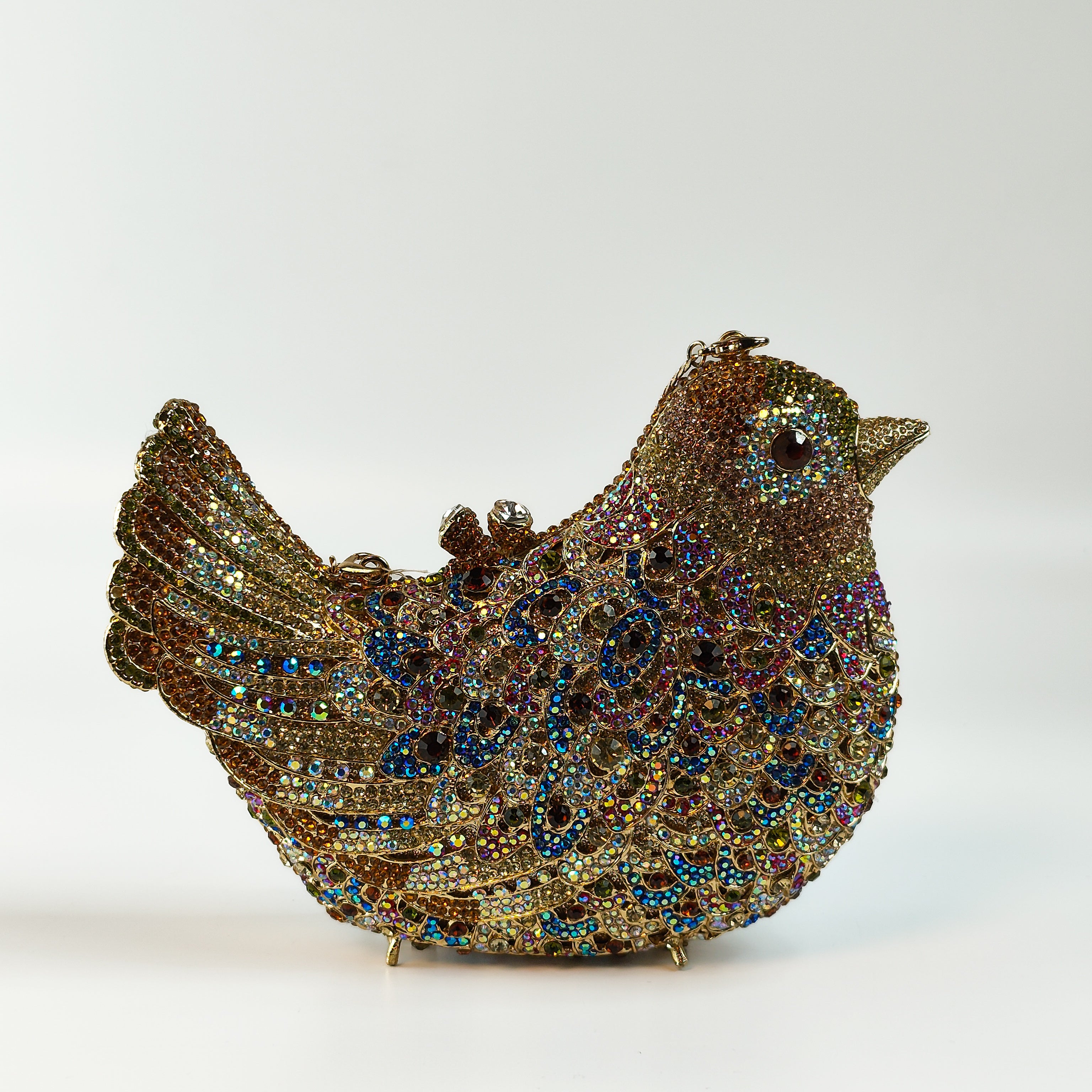 Golden Sparrow Jewel Premium Luxe Clutch