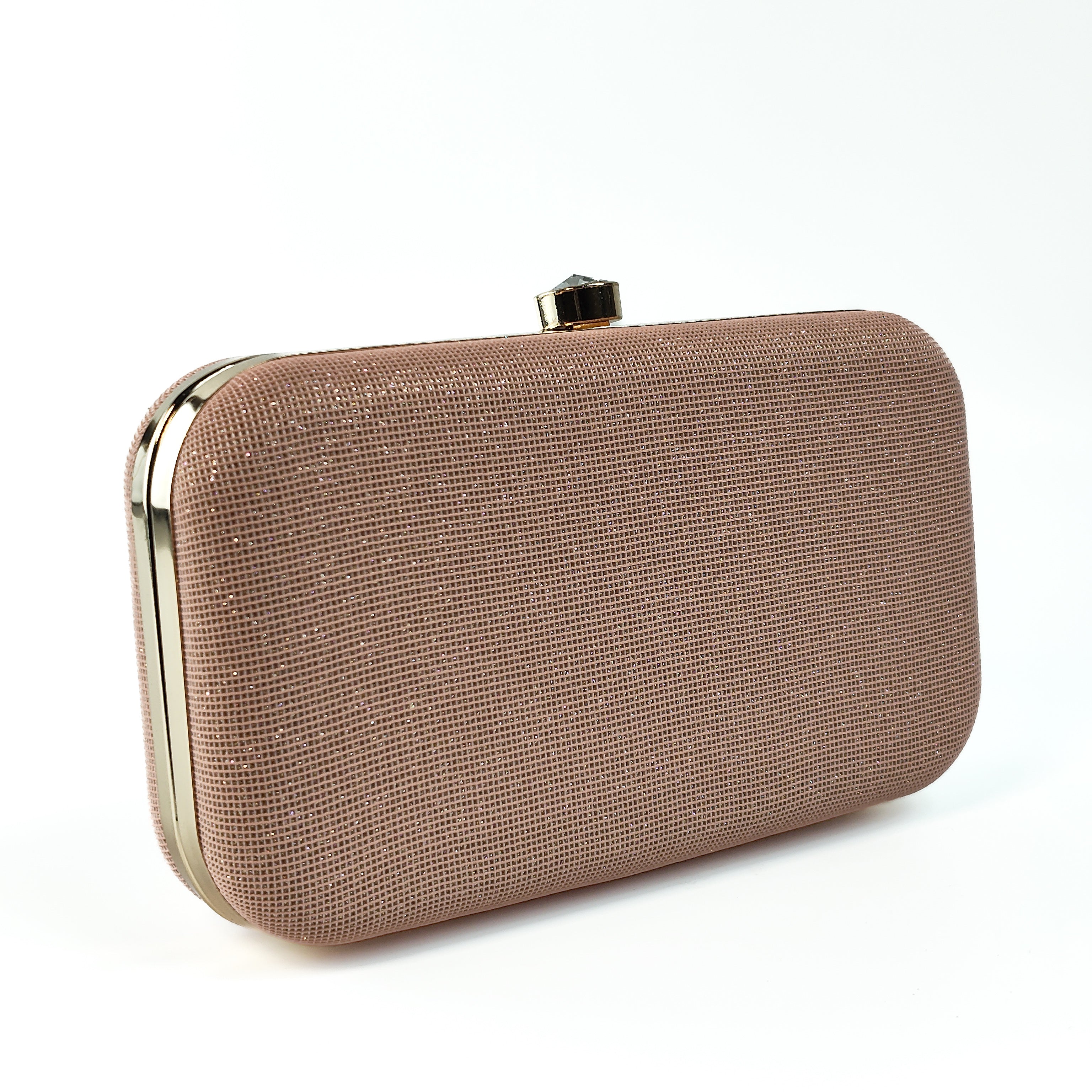 Blush Luxe Hard Clutch