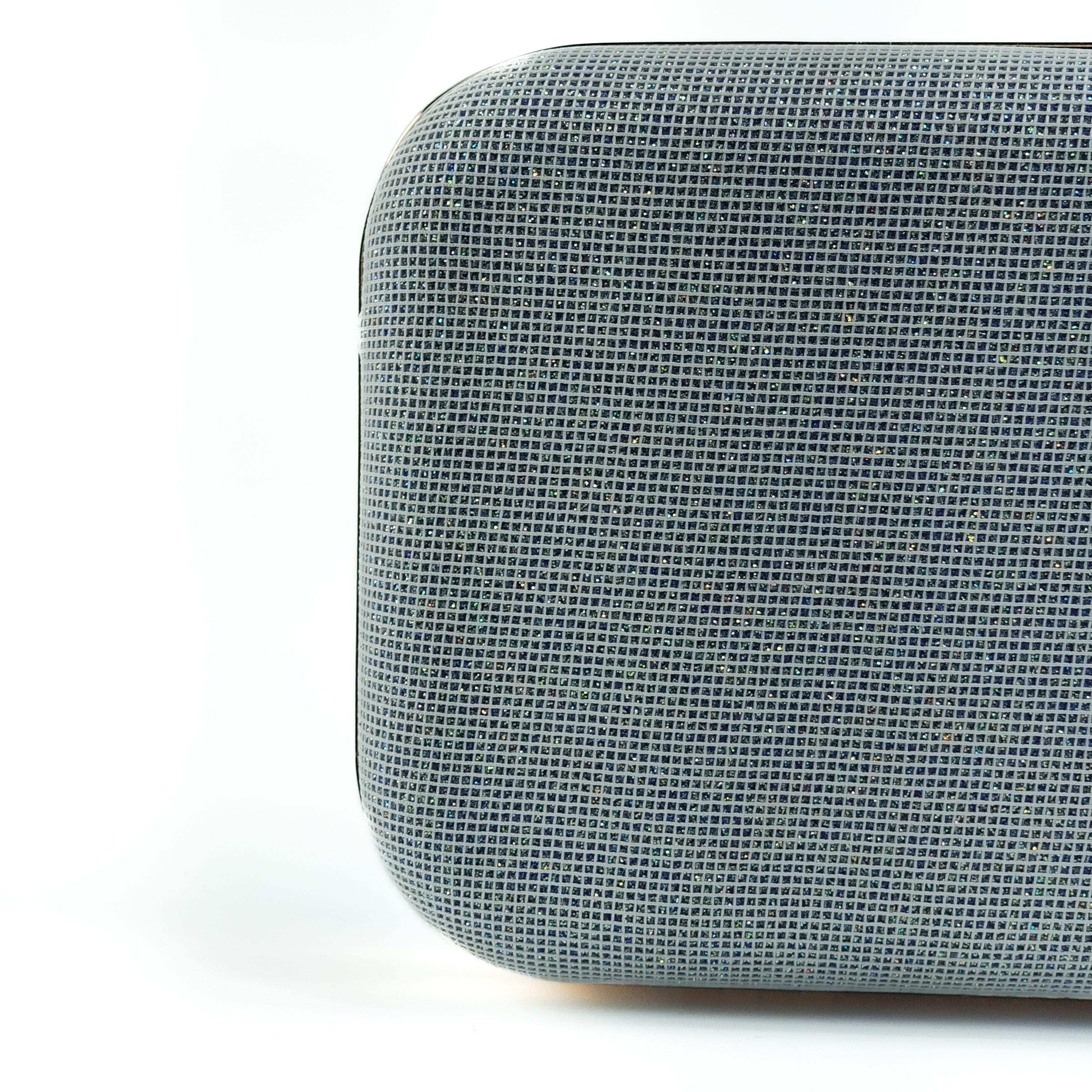 Silver Stardust Minaudière Hard Clutch