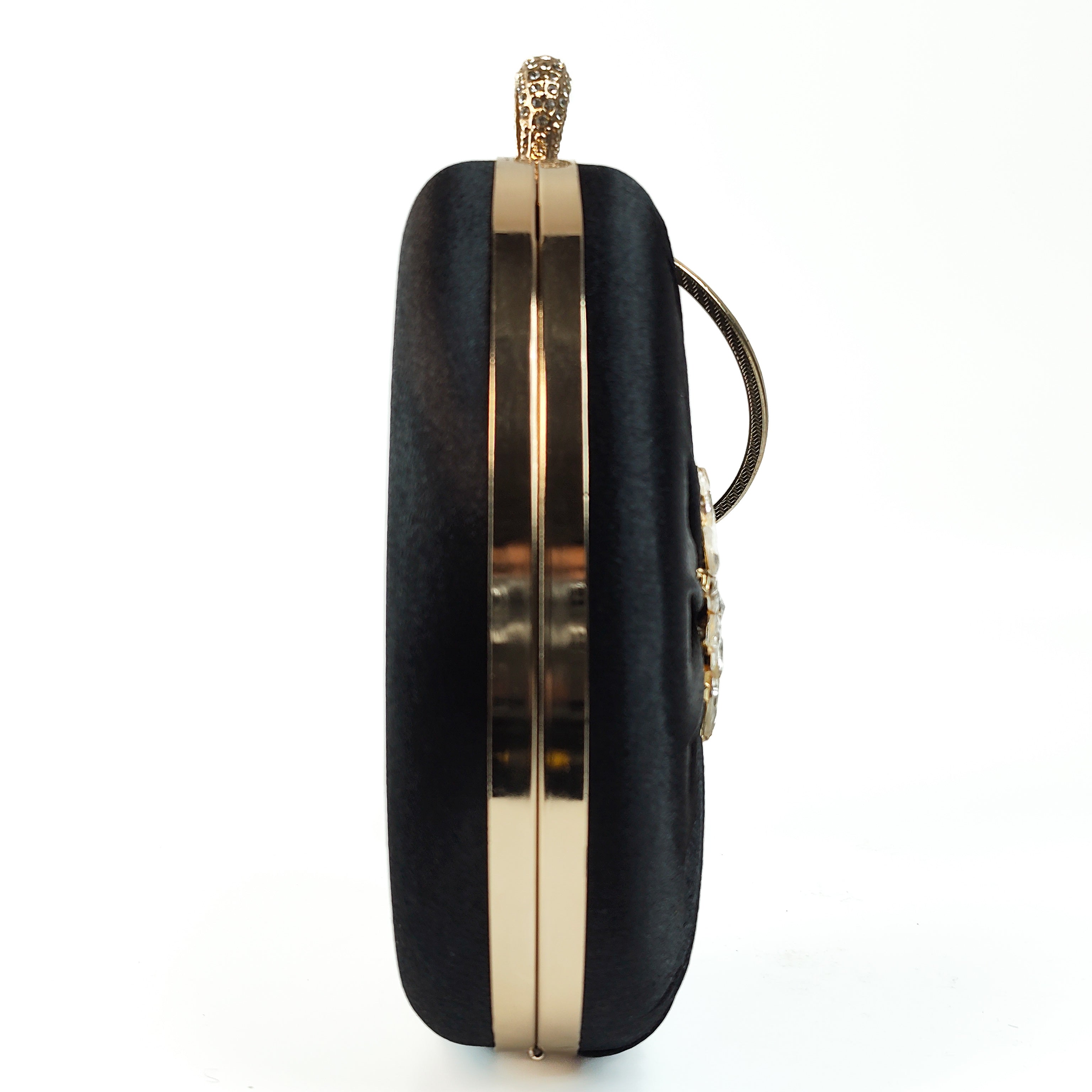 The Midnight Aura Ring Handle Clutch