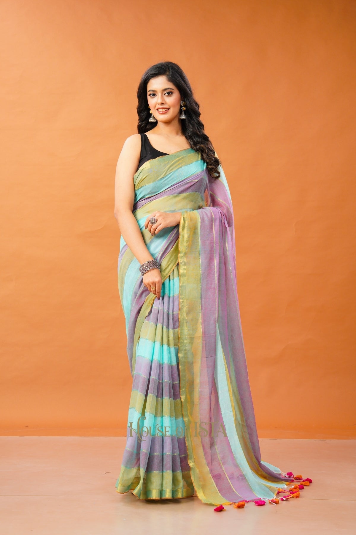 The Berry Breeze Premium Cotton Saree
