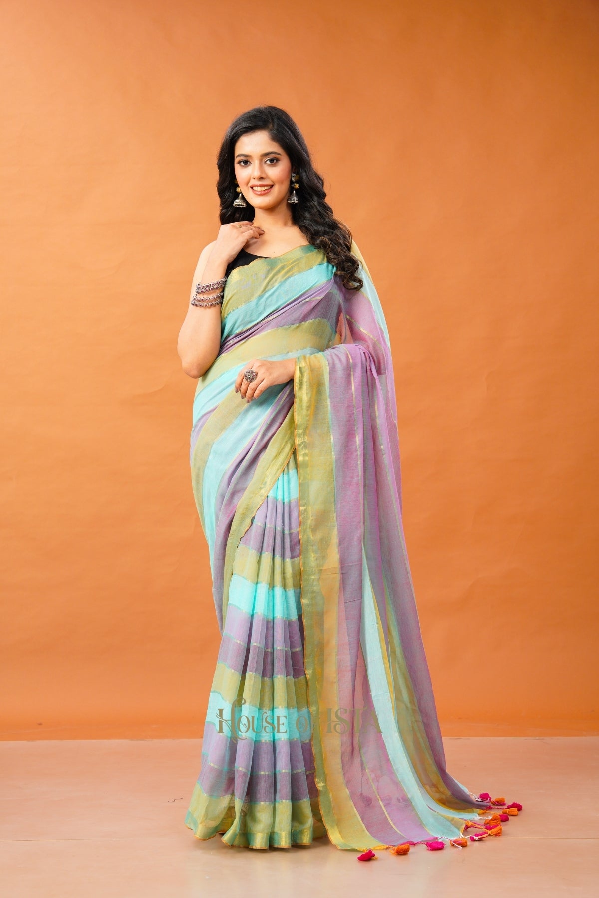 The Berry Breeze Premium Cotton Saree