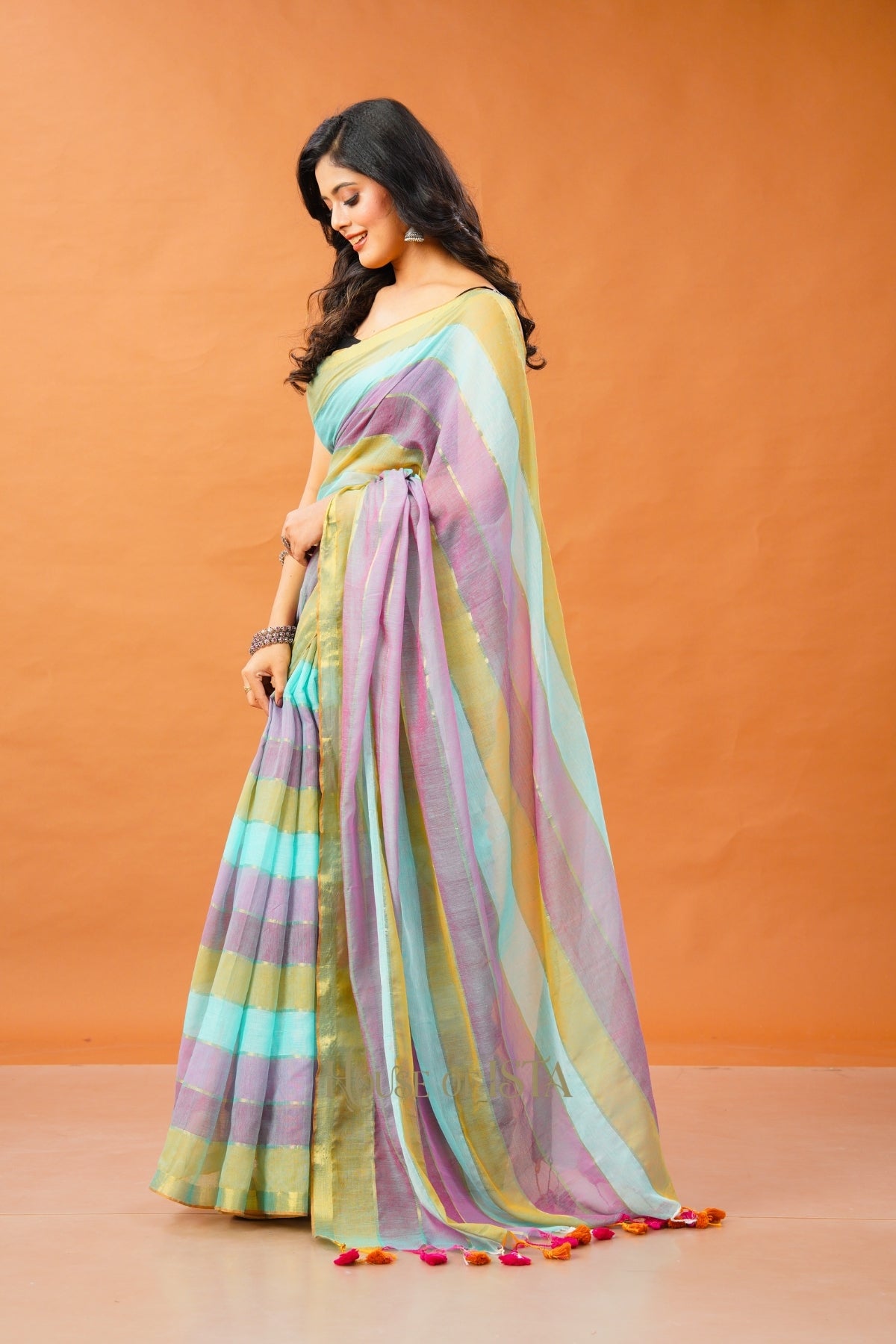 The Berry Breeze Premium Cotton Saree