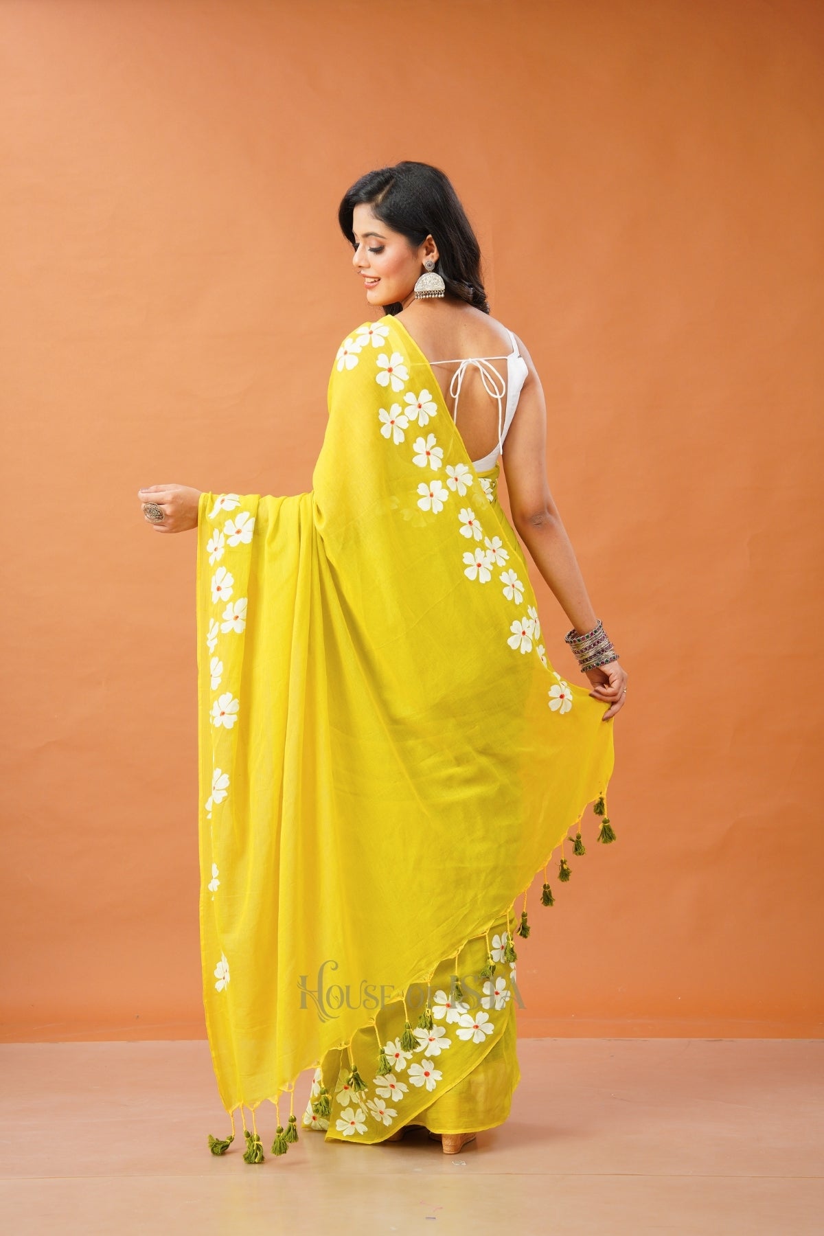 Phoolwari Mulmul Saree