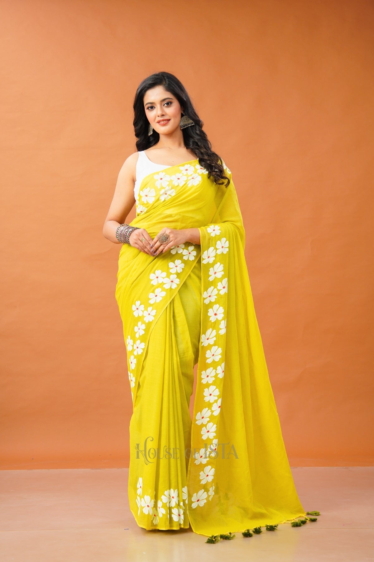 Phoolwari Mulmul Saree
