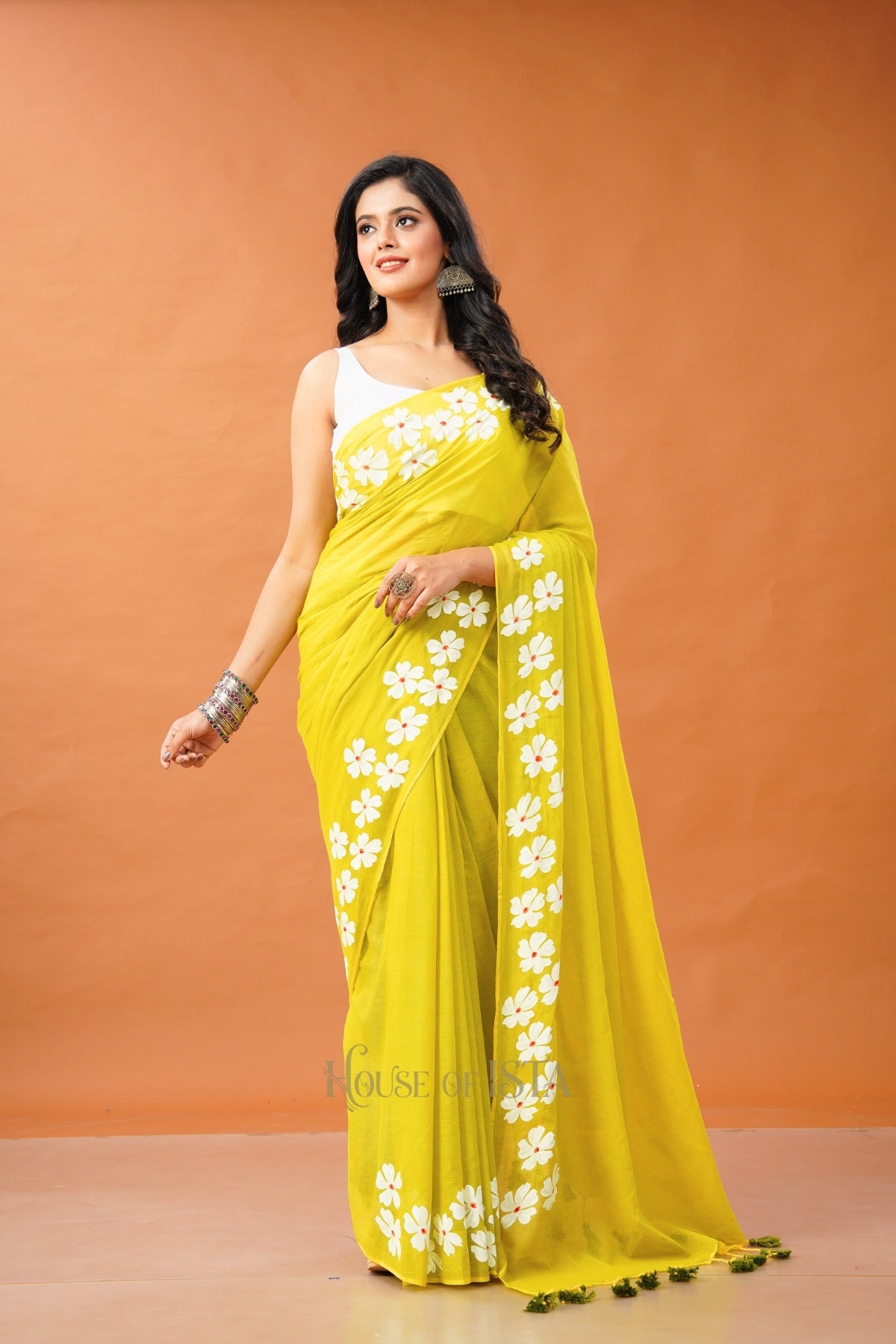 Phoolwari Mulmul Saree
