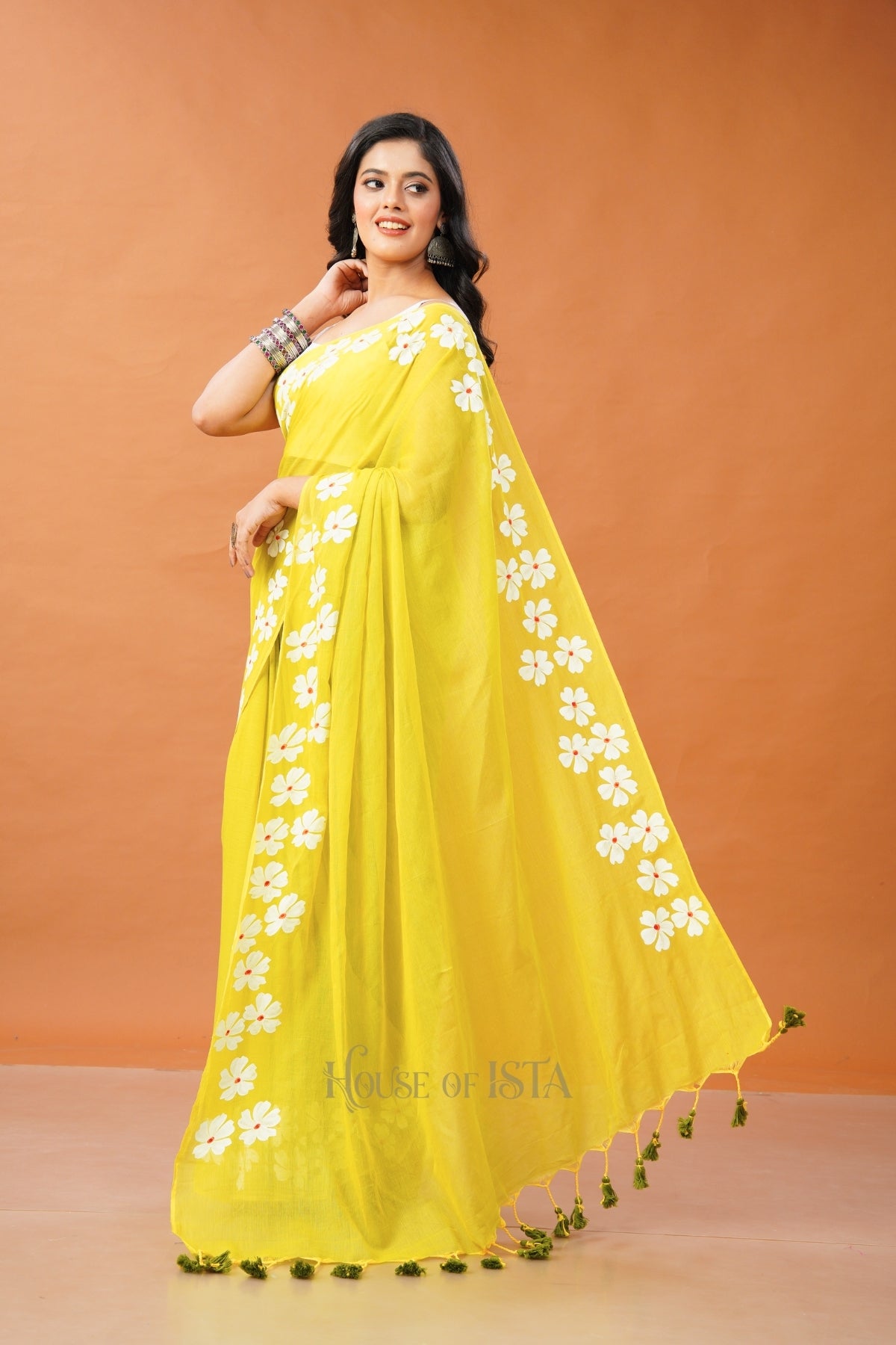 Phoolwari Mulmul Saree
