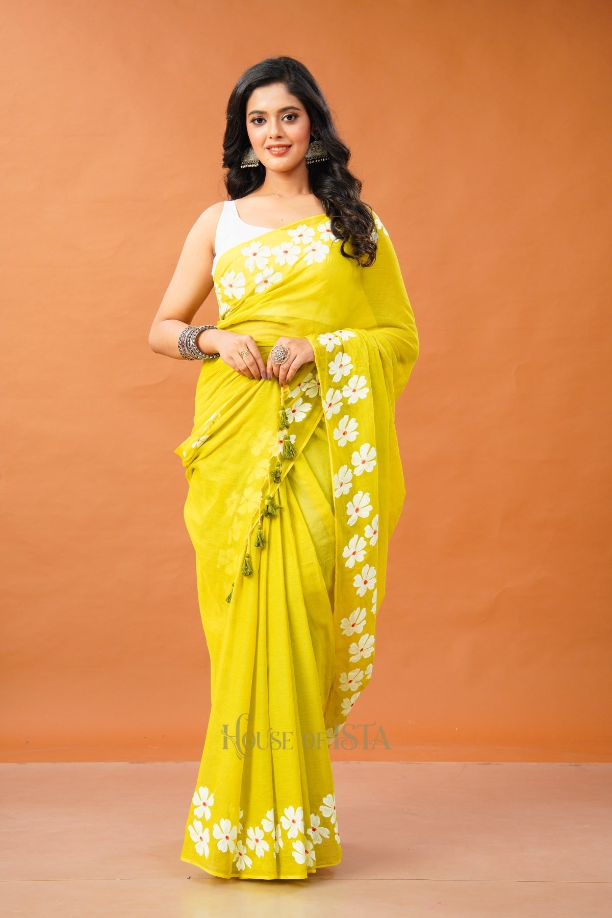 Phoolwari Mulmul Saree