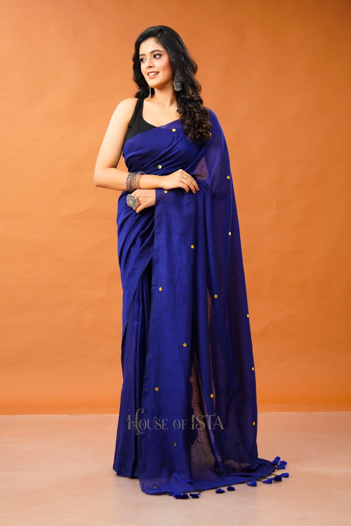 Ink Shadow Cotton Saree