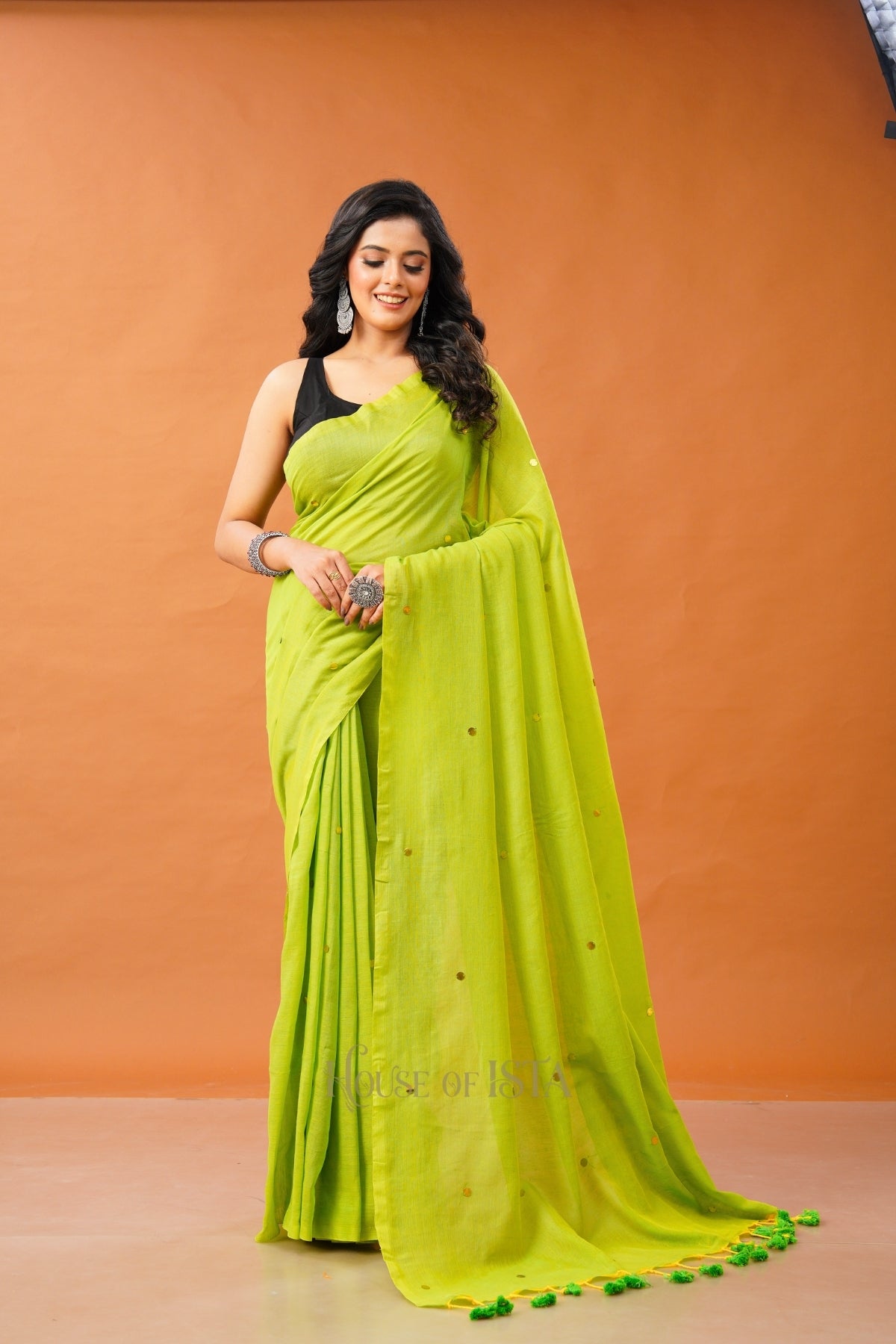 Neon Nectar Cotton Saree