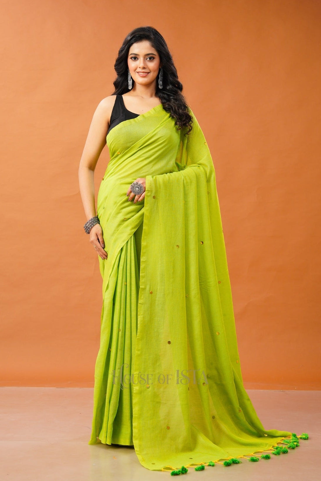 Neon Nectar Cotton Saree