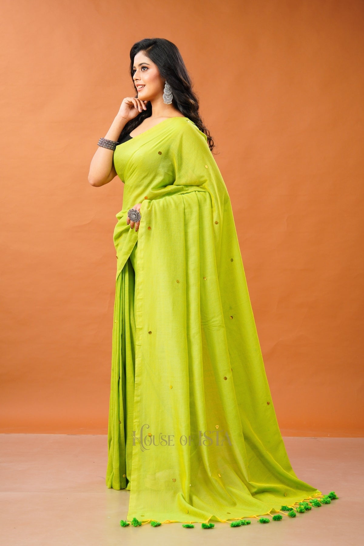 Neon Nectar Cotton Saree