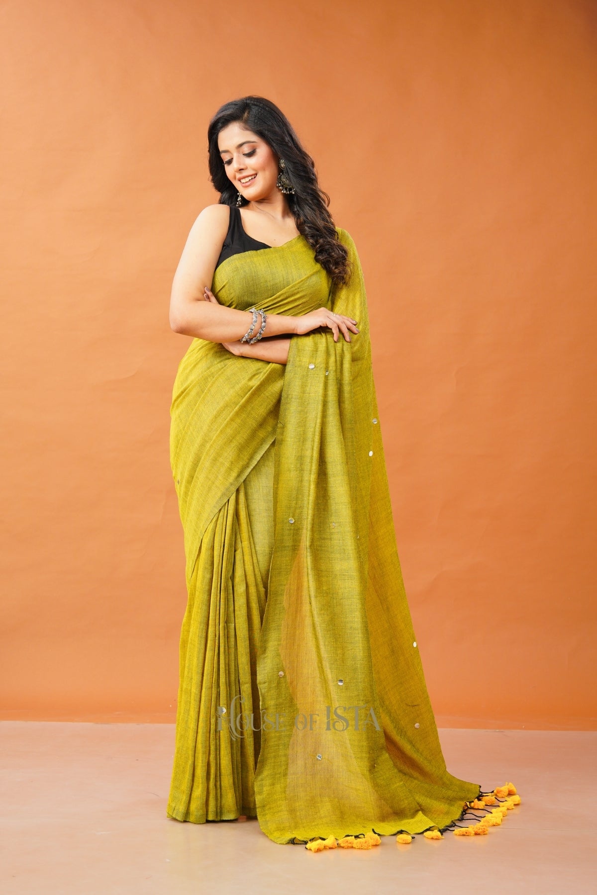 Amber Aura Cotton Saree