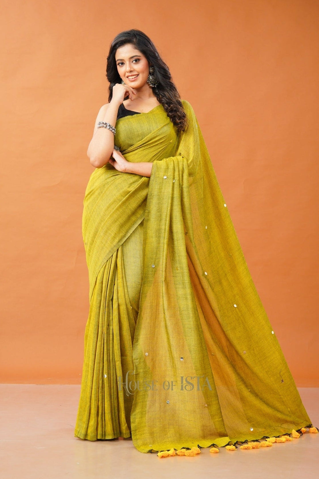 Amber Aura Cotton Saree