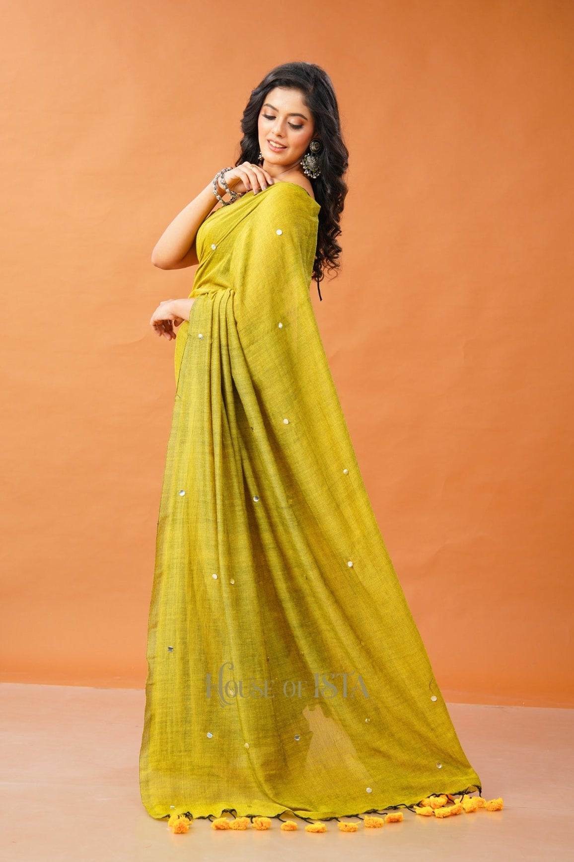 Amber Aura Cotton Saree