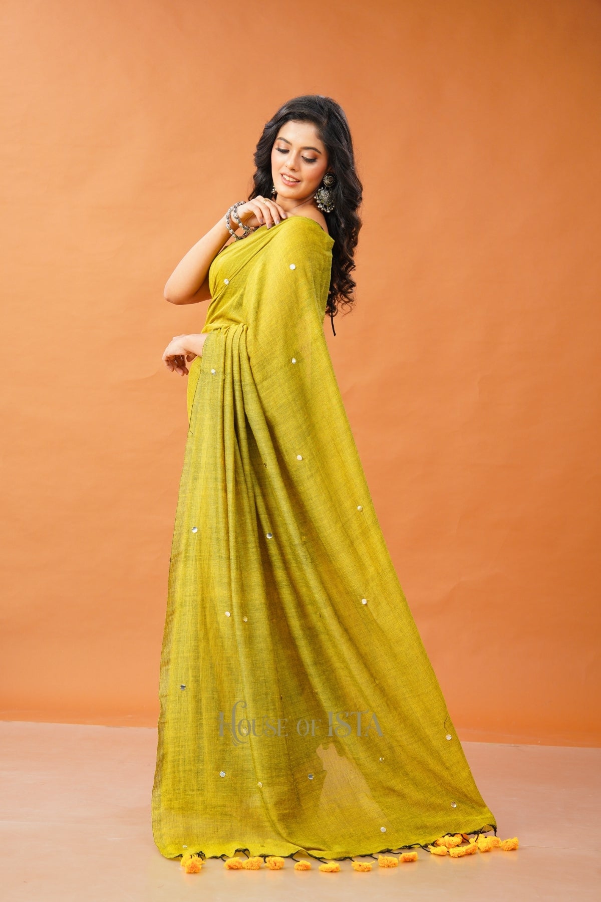 Amber Aura Cotton Saree