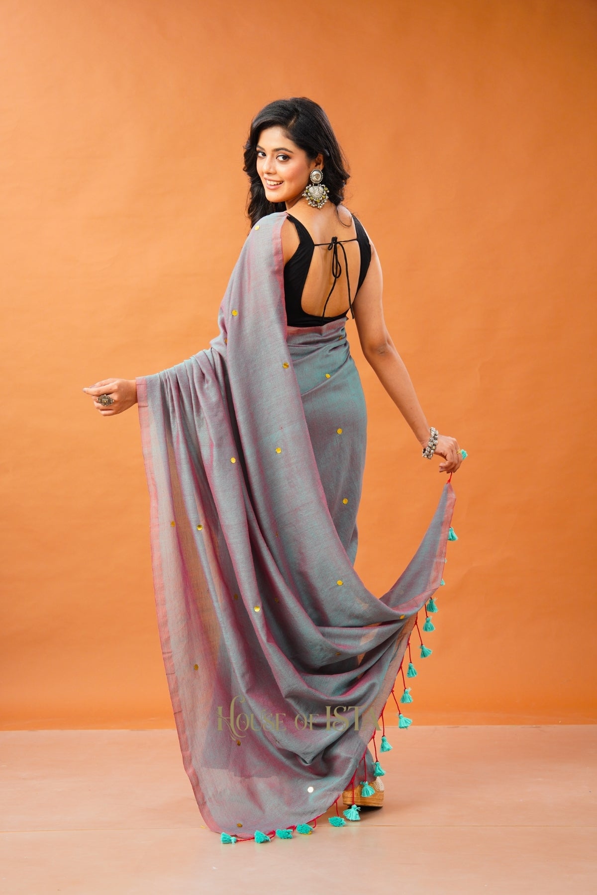 Urban Ash Cotton Saree