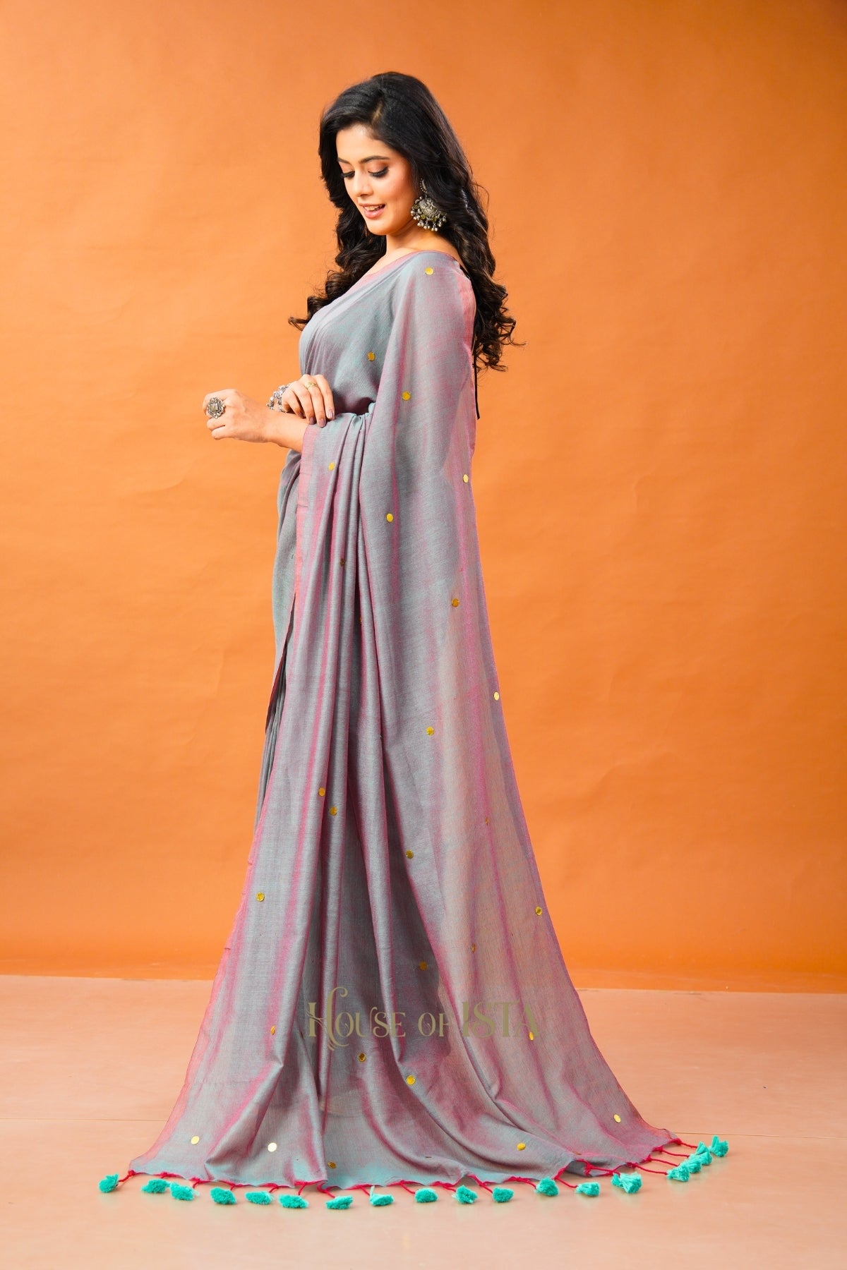 Urban Ash Cotton Saree
