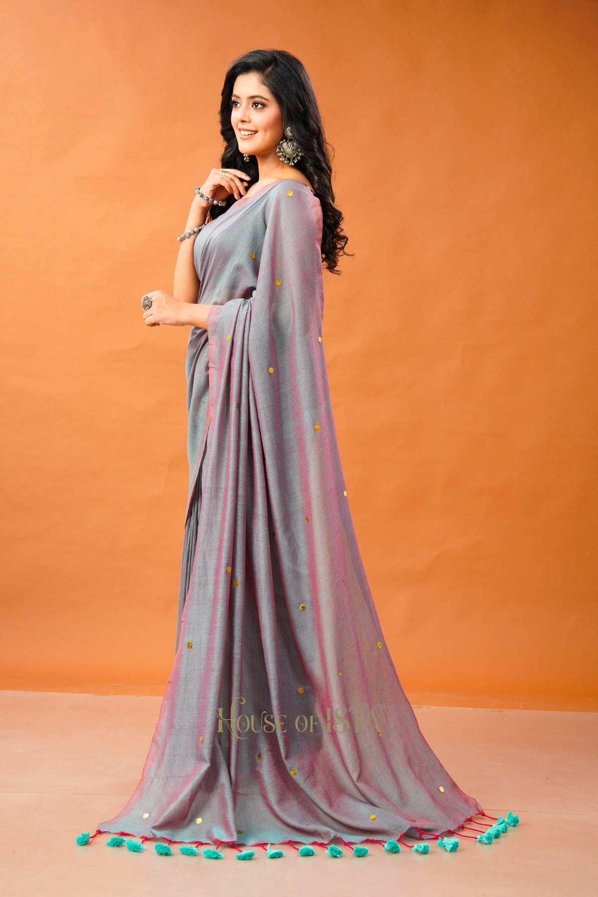 Urban Ash Cotton Saree