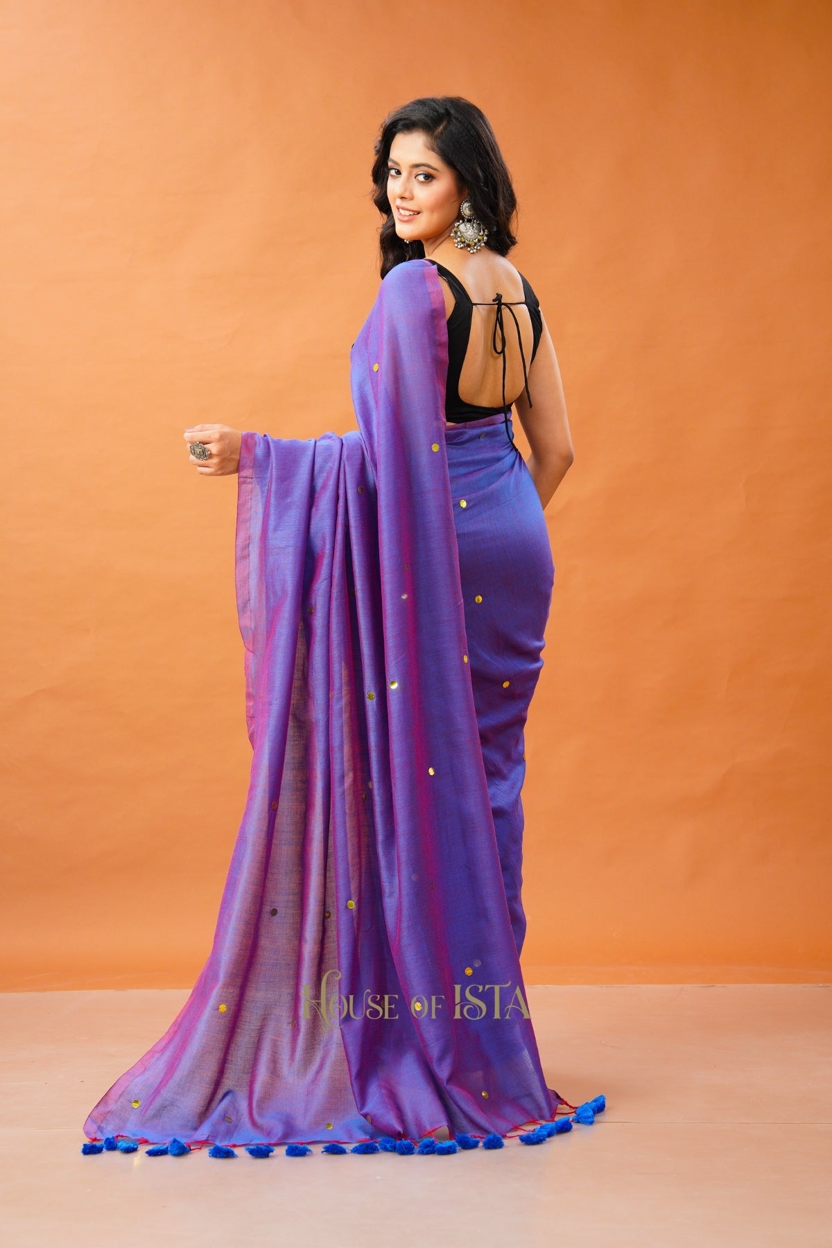 Lilac Haze Cotton Saree