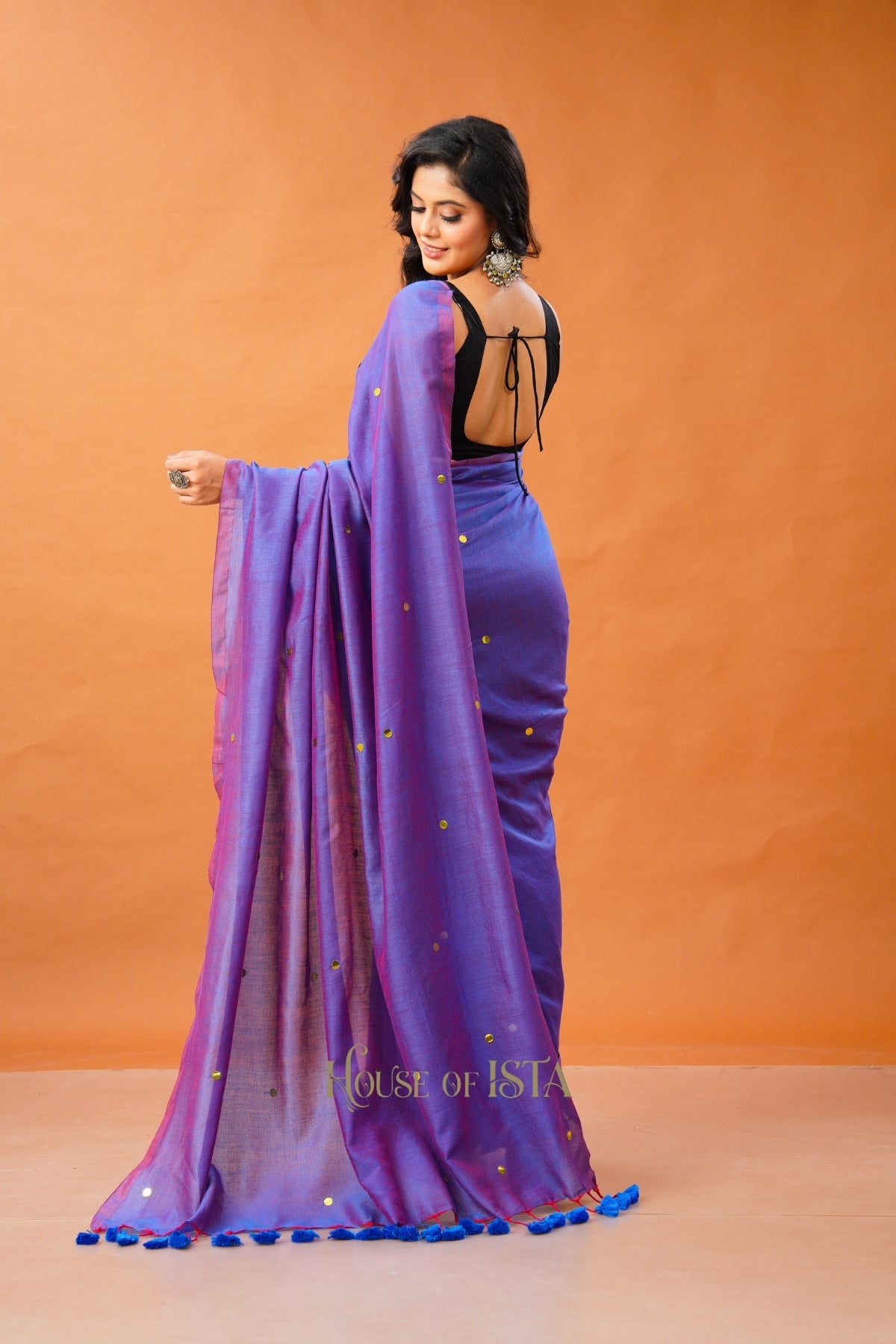 Lilac Haze Cotton Saree