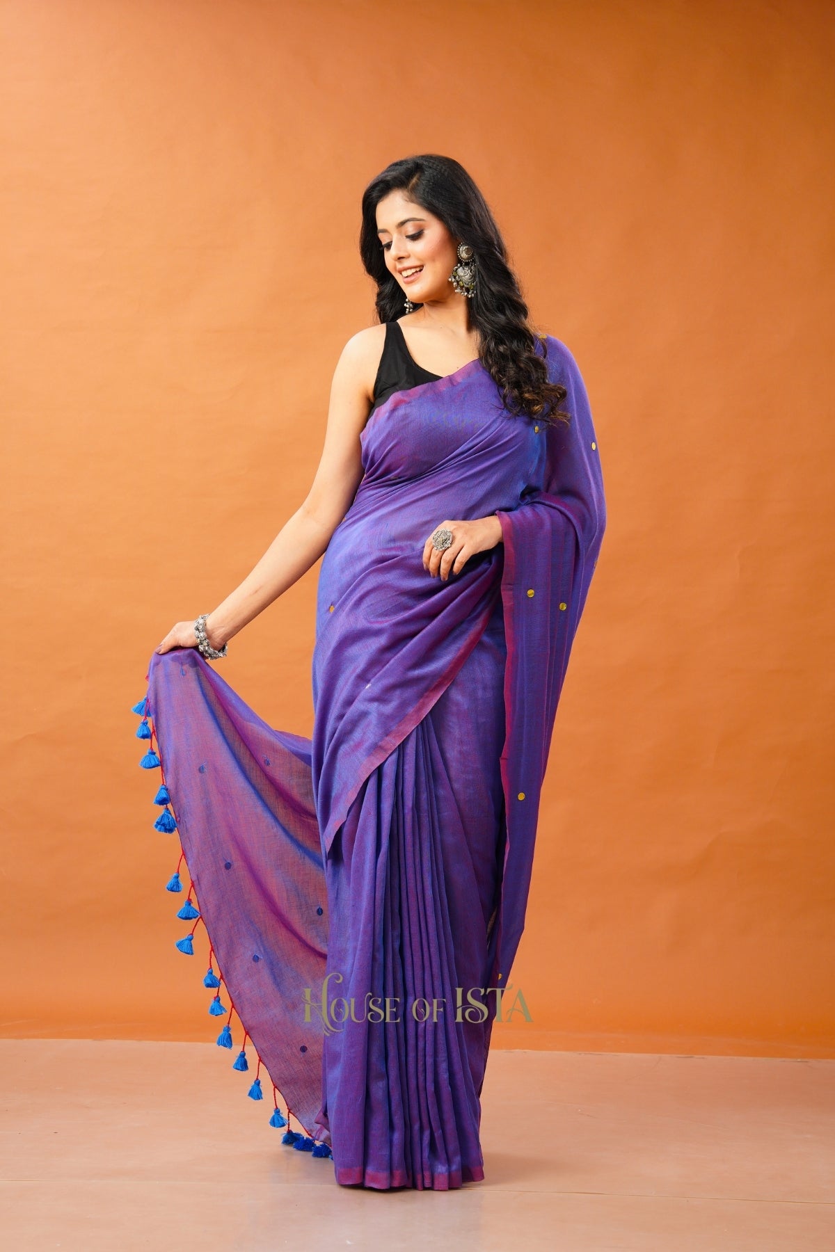 Lilac Haze Cotton Saree