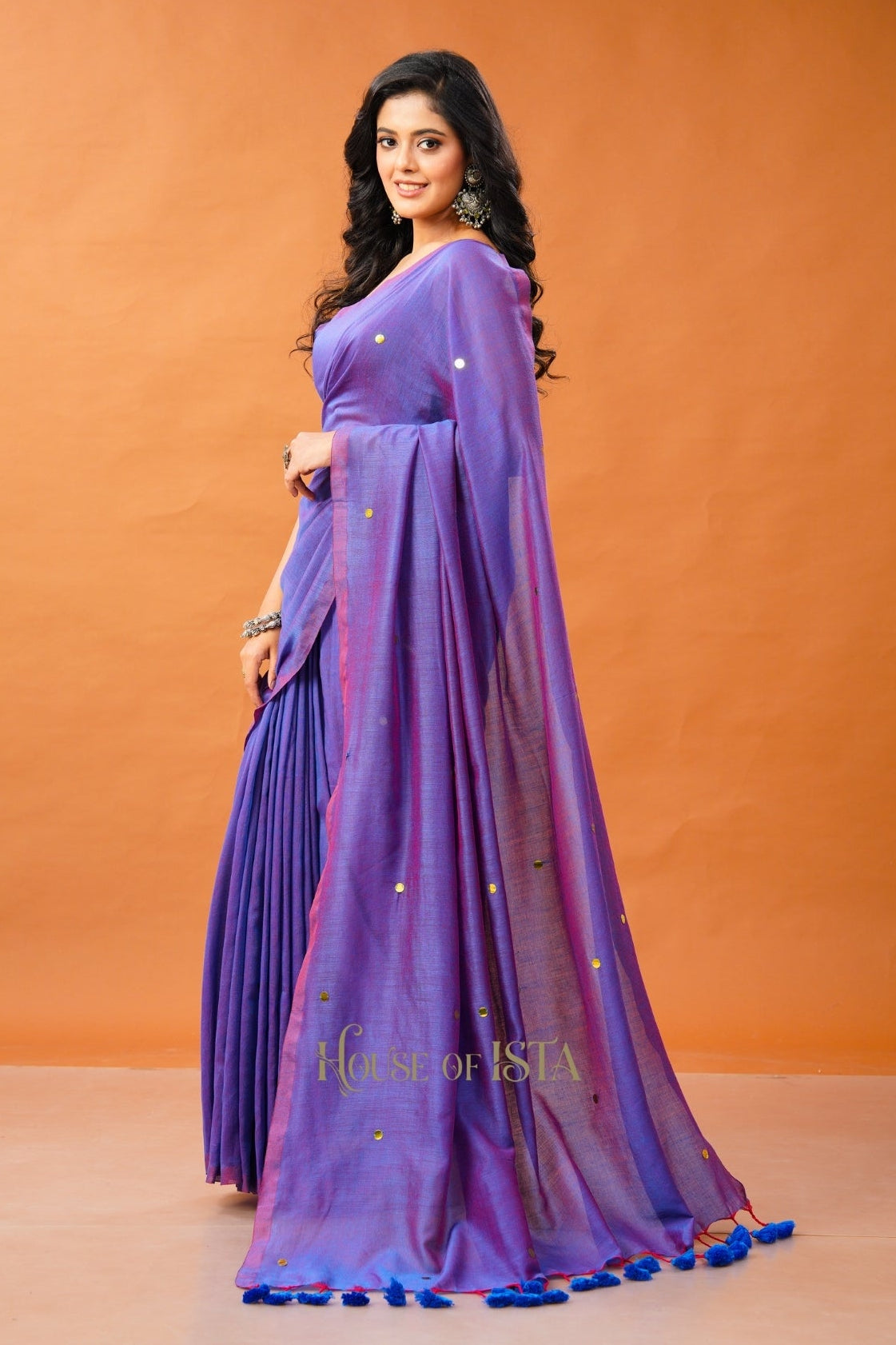 Lilac Haze Cotton Saree