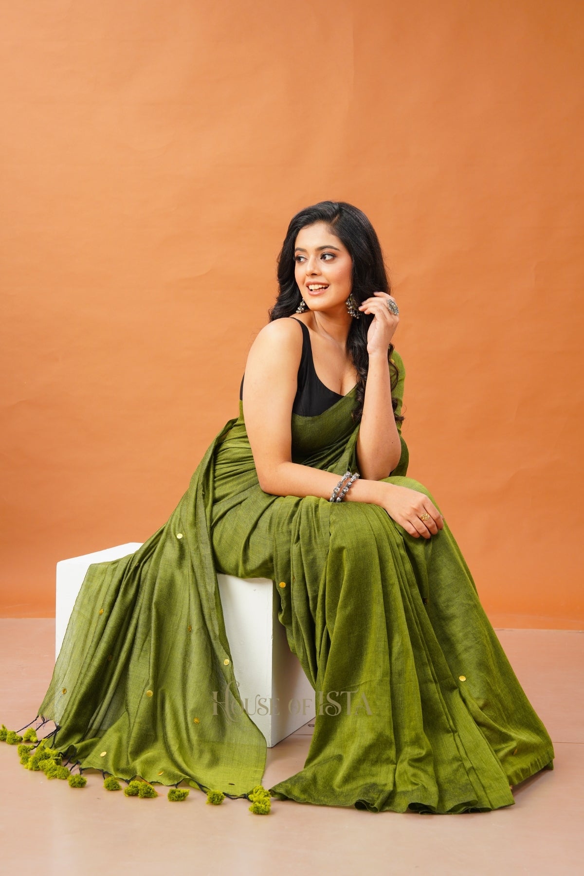The Heena Halo Cotton Saree