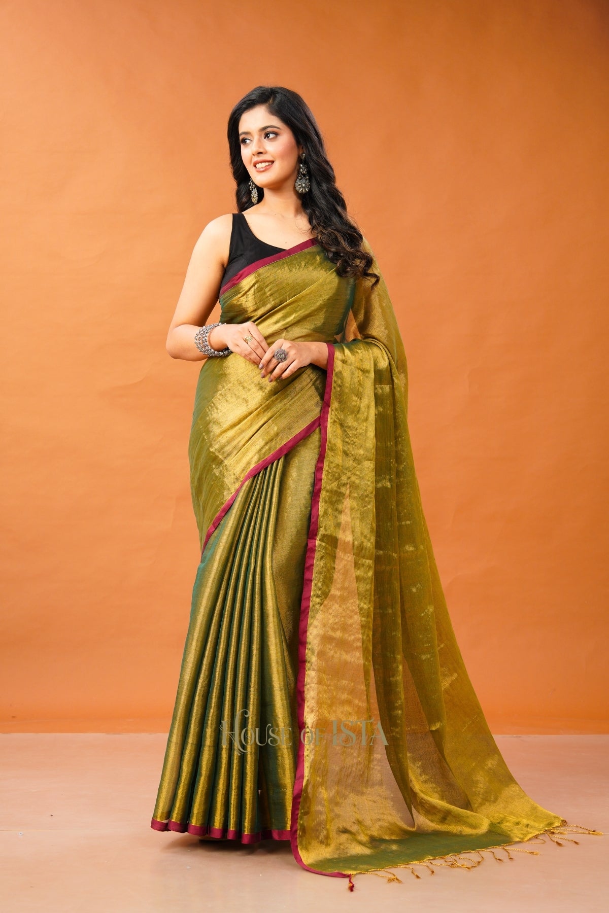Sunehari Heena Tissue Cotton Saree