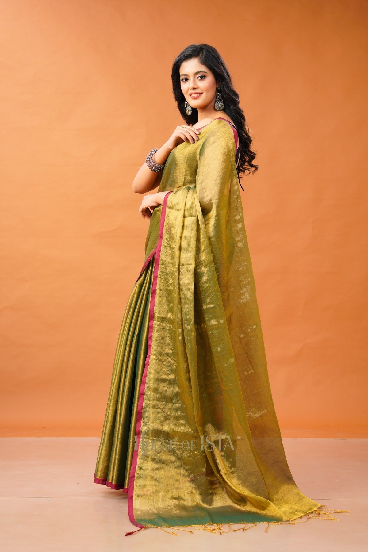 Sunehari Heena Tissue Cotton Saree