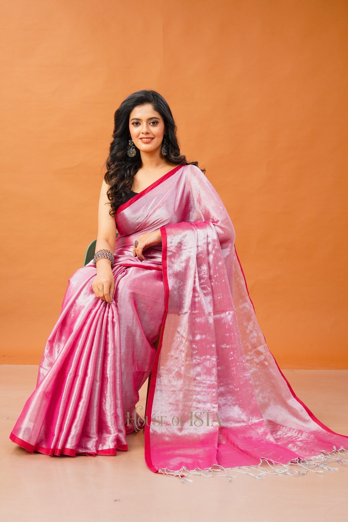 Petal Shimmer Tissue Cotton Saree