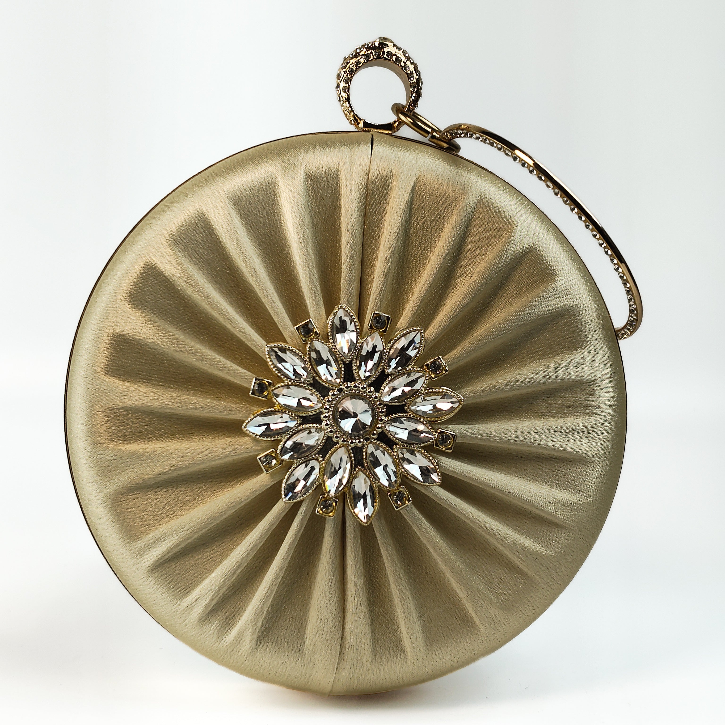 The Gilded Aura Ring Handle Clutch
