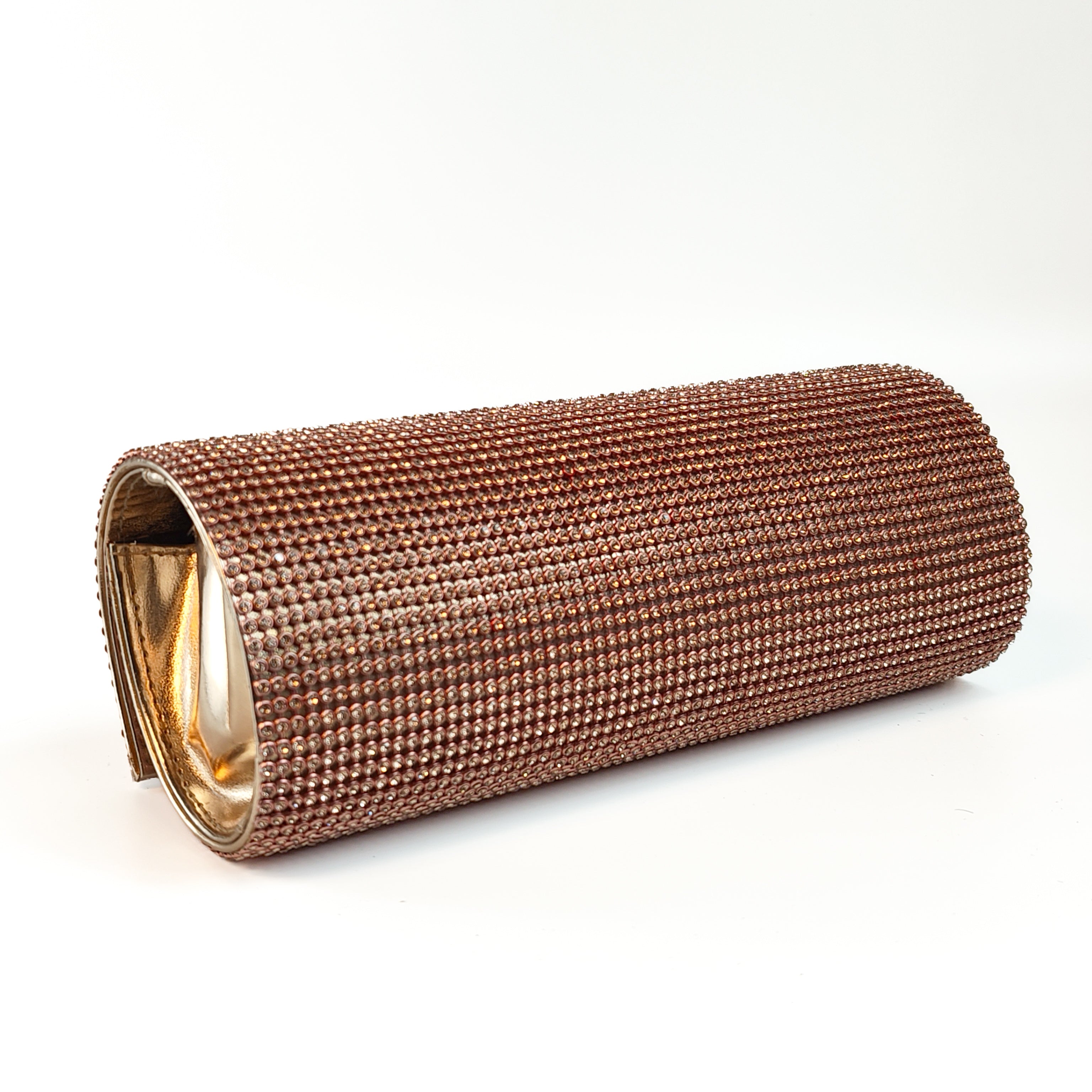 Rose Gold Crystal Clutch