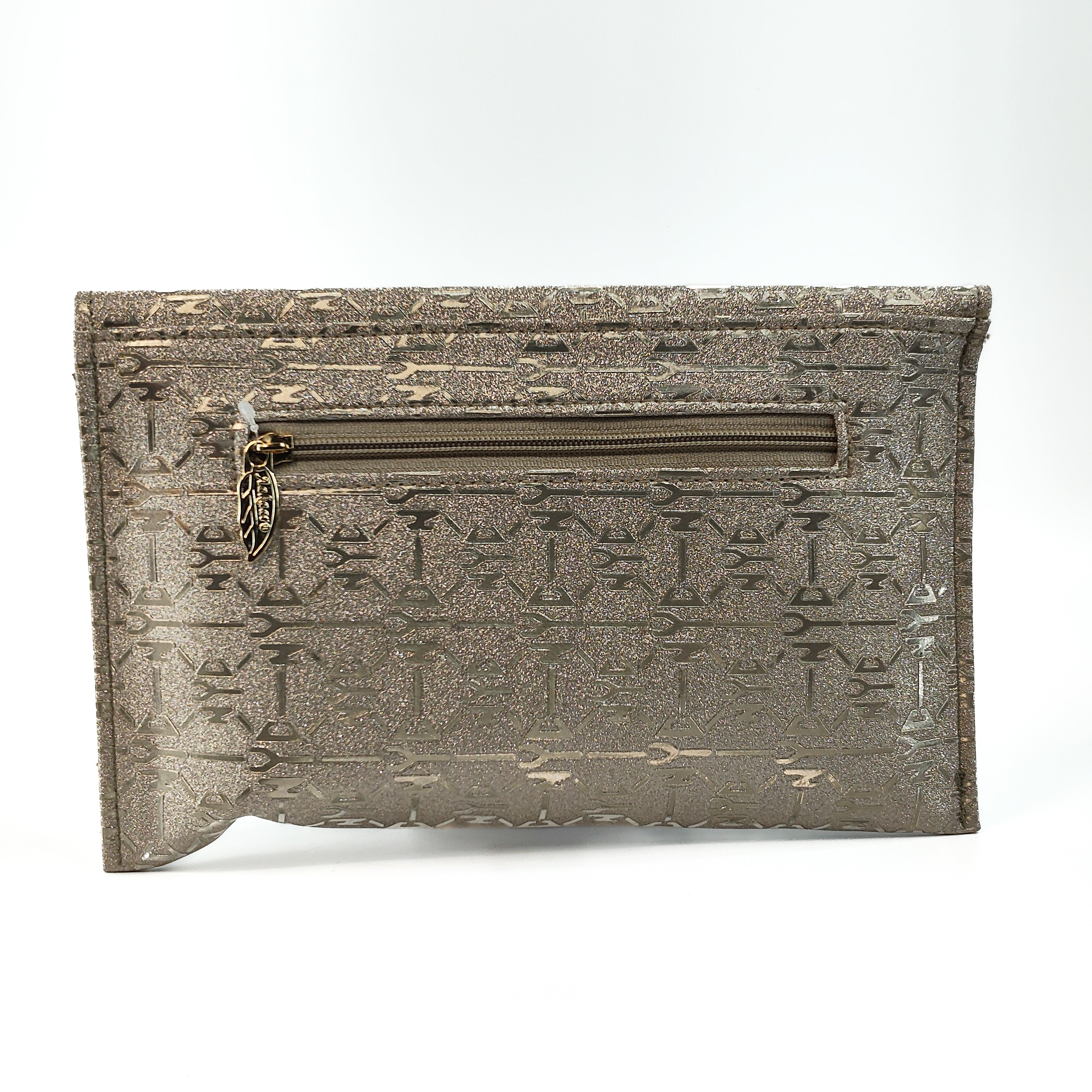 Golden Whisper Envelope Soft Clutch