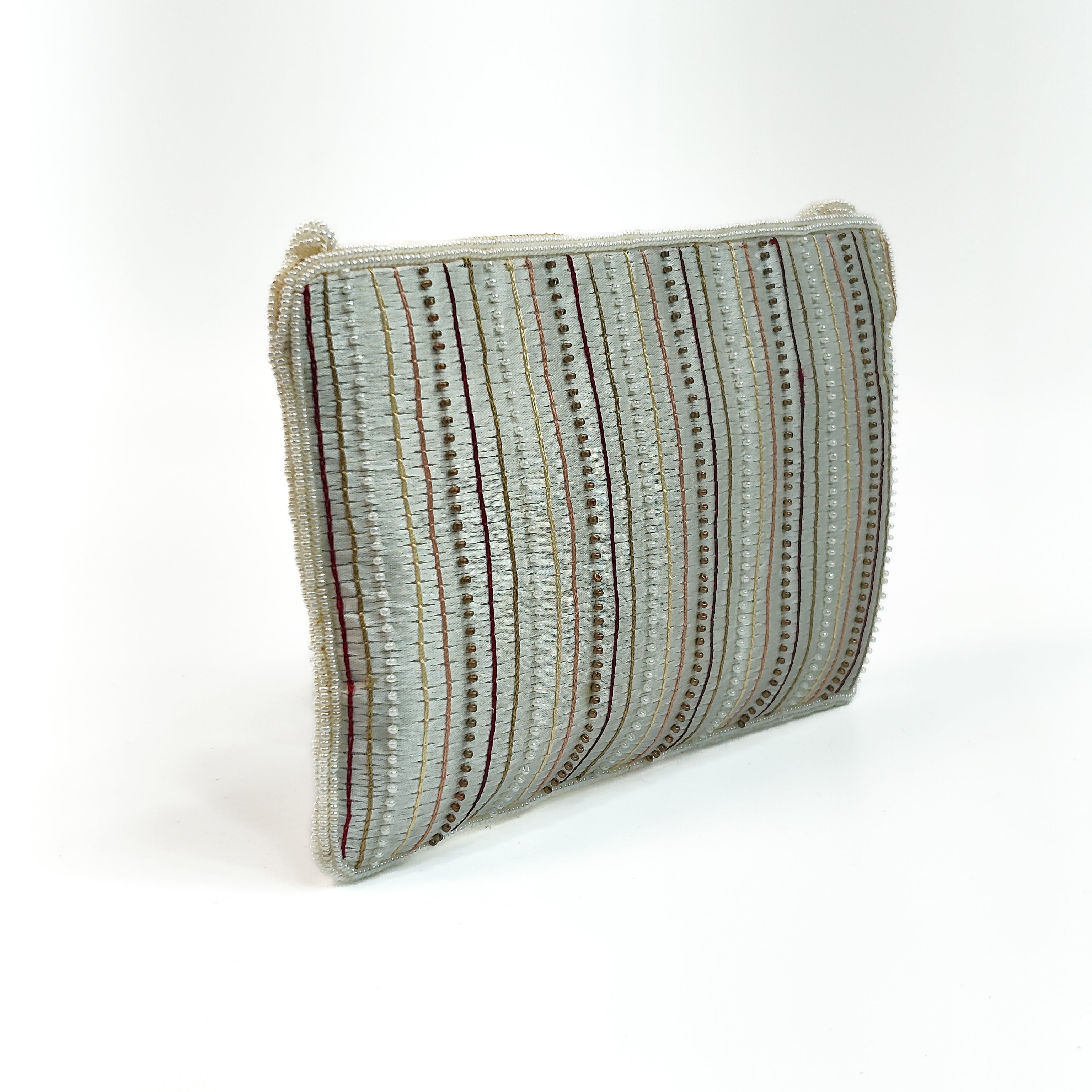 Pearl Bloom Luxurious Handcrafted Soft Clutch