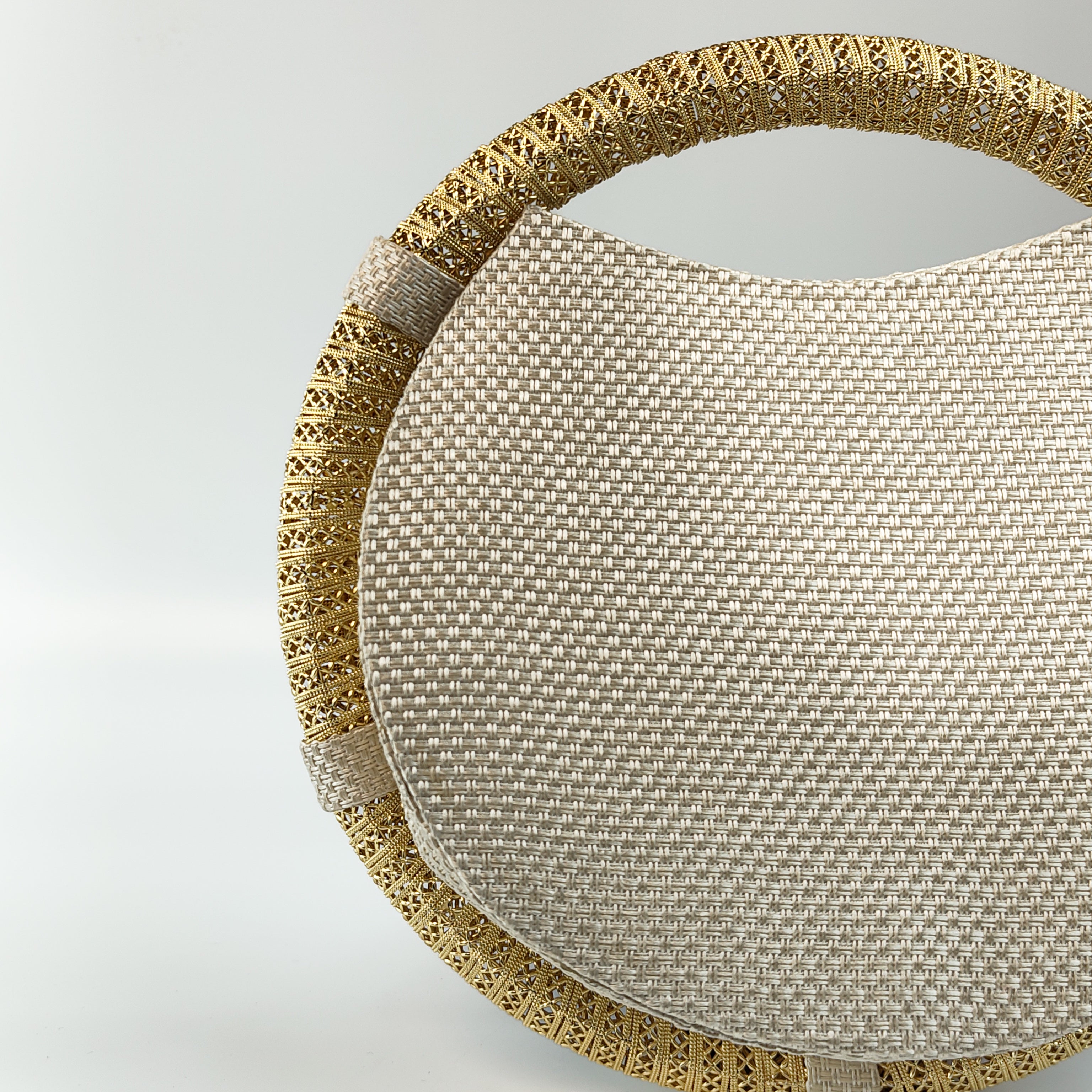 Stellar Shadow Statement Round Clutch