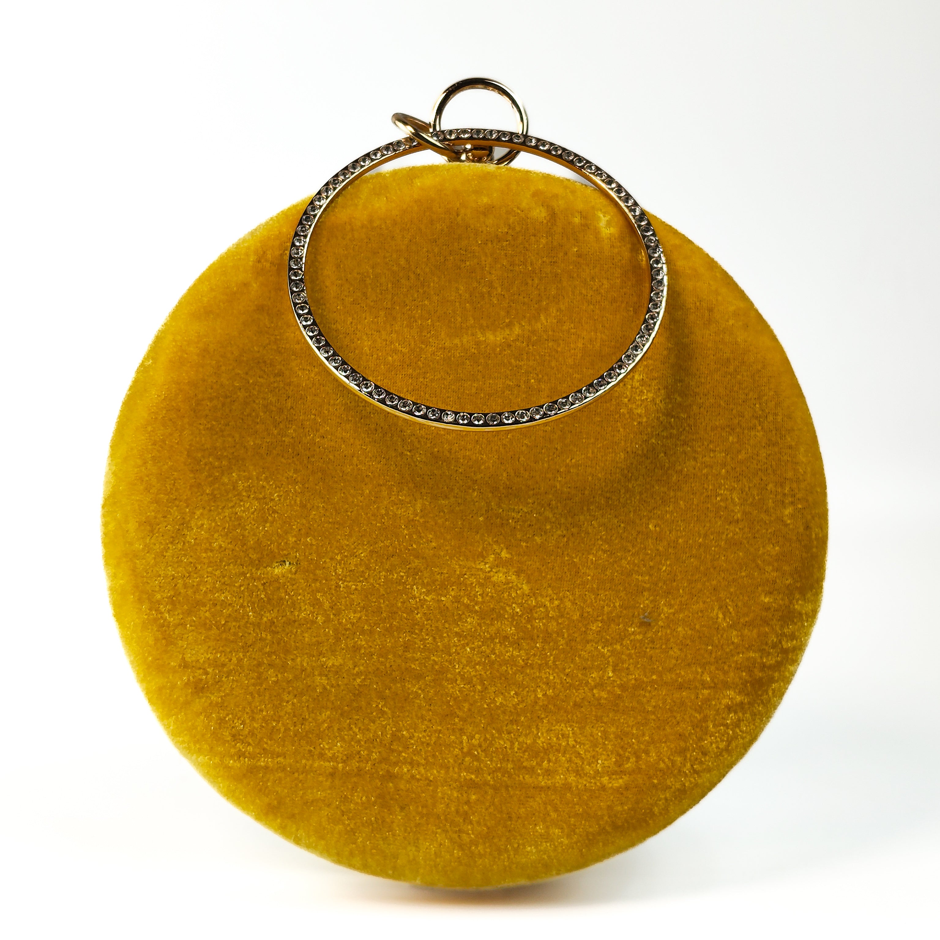 The Ista Bloom Velvet Ring Handle Clutch