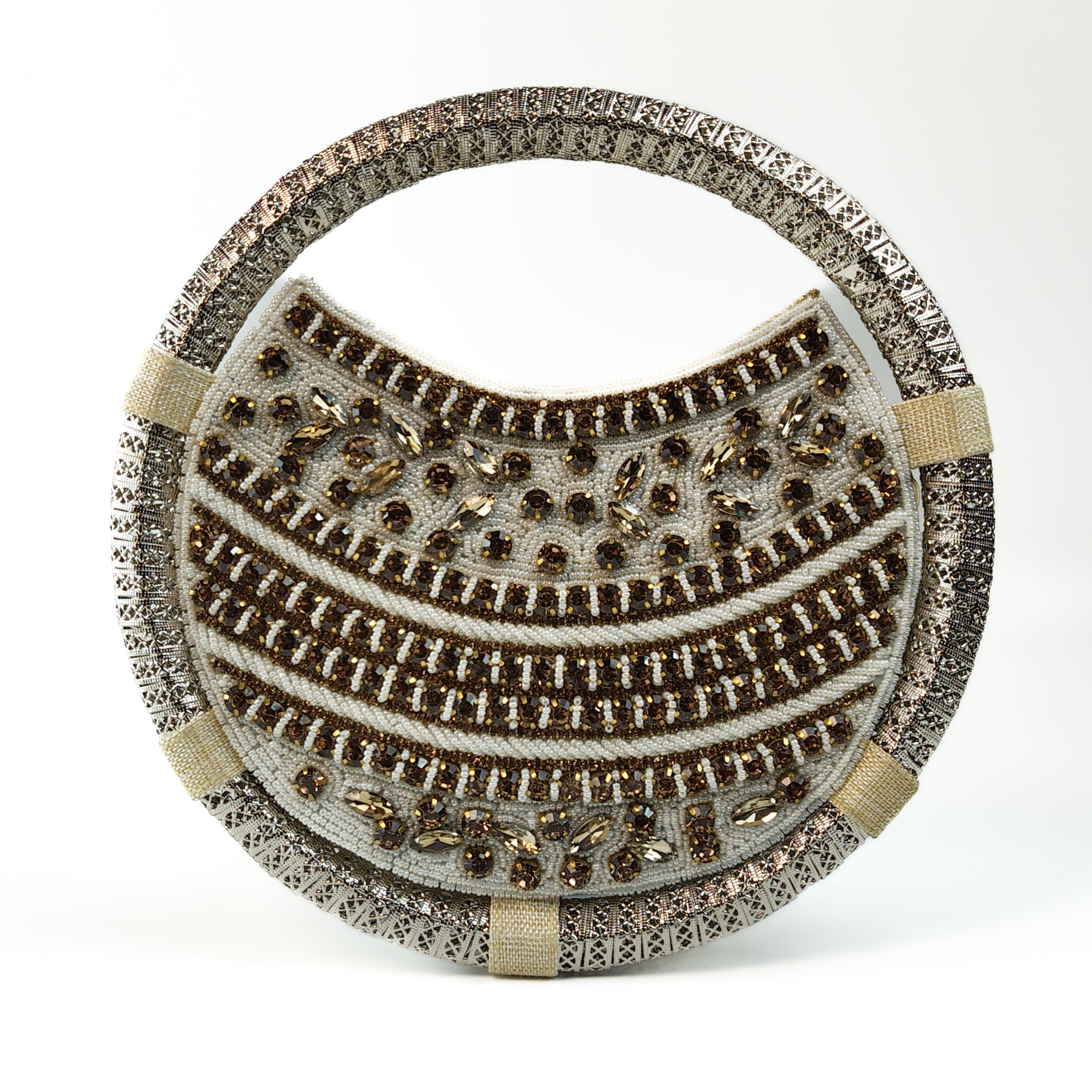 The Gilded Frost Round Clutch