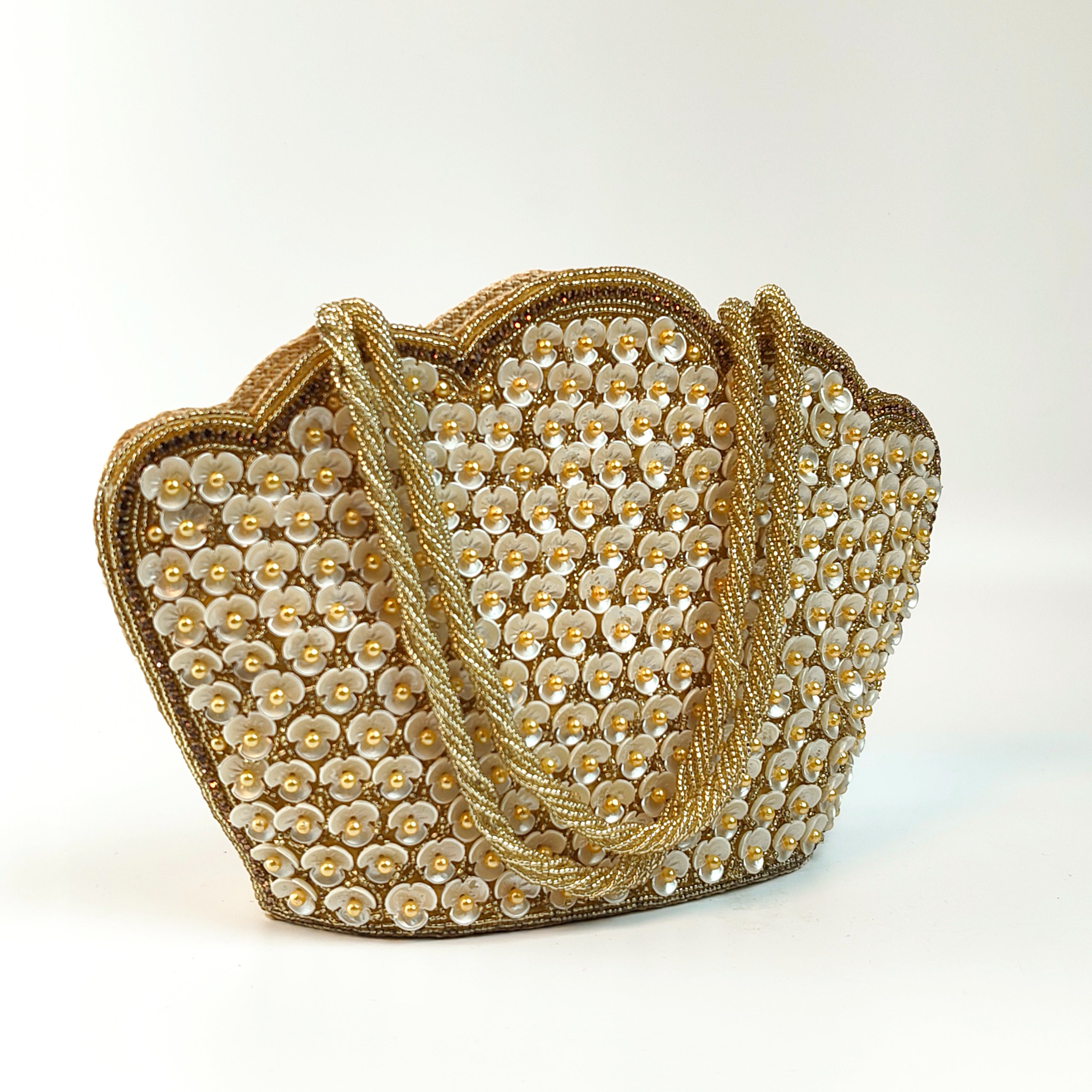 Pearl Blossom Designer Clutch