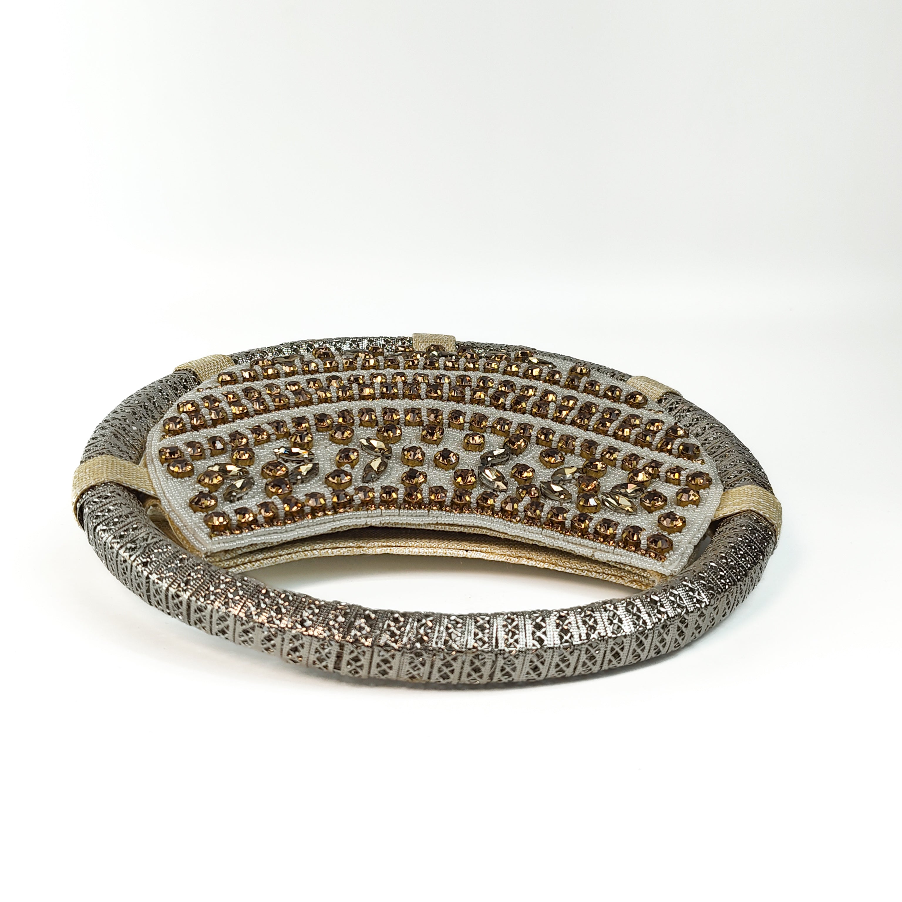 The Gilded Frost Round Clutch