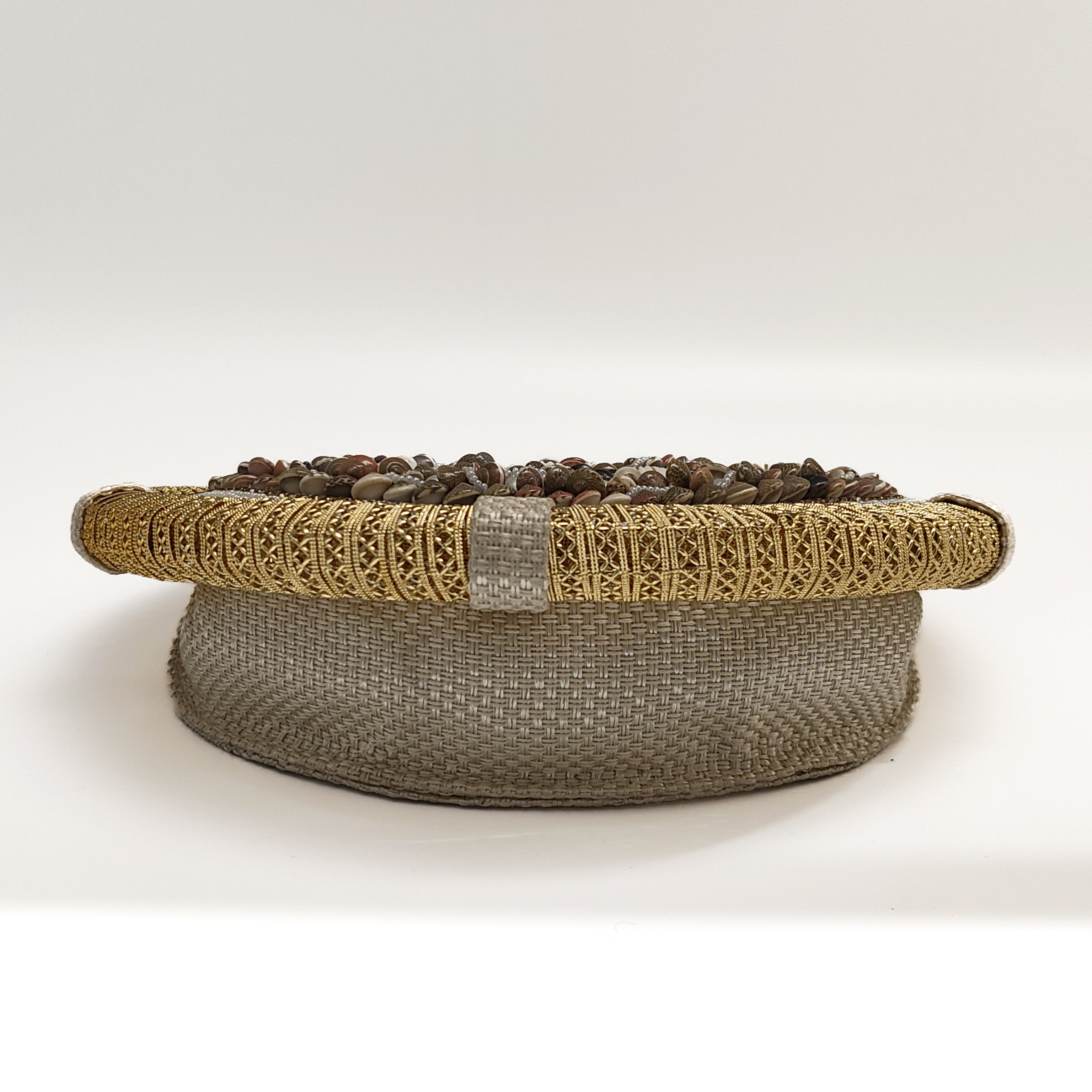 Stellar Shadow Statement Round Clutch