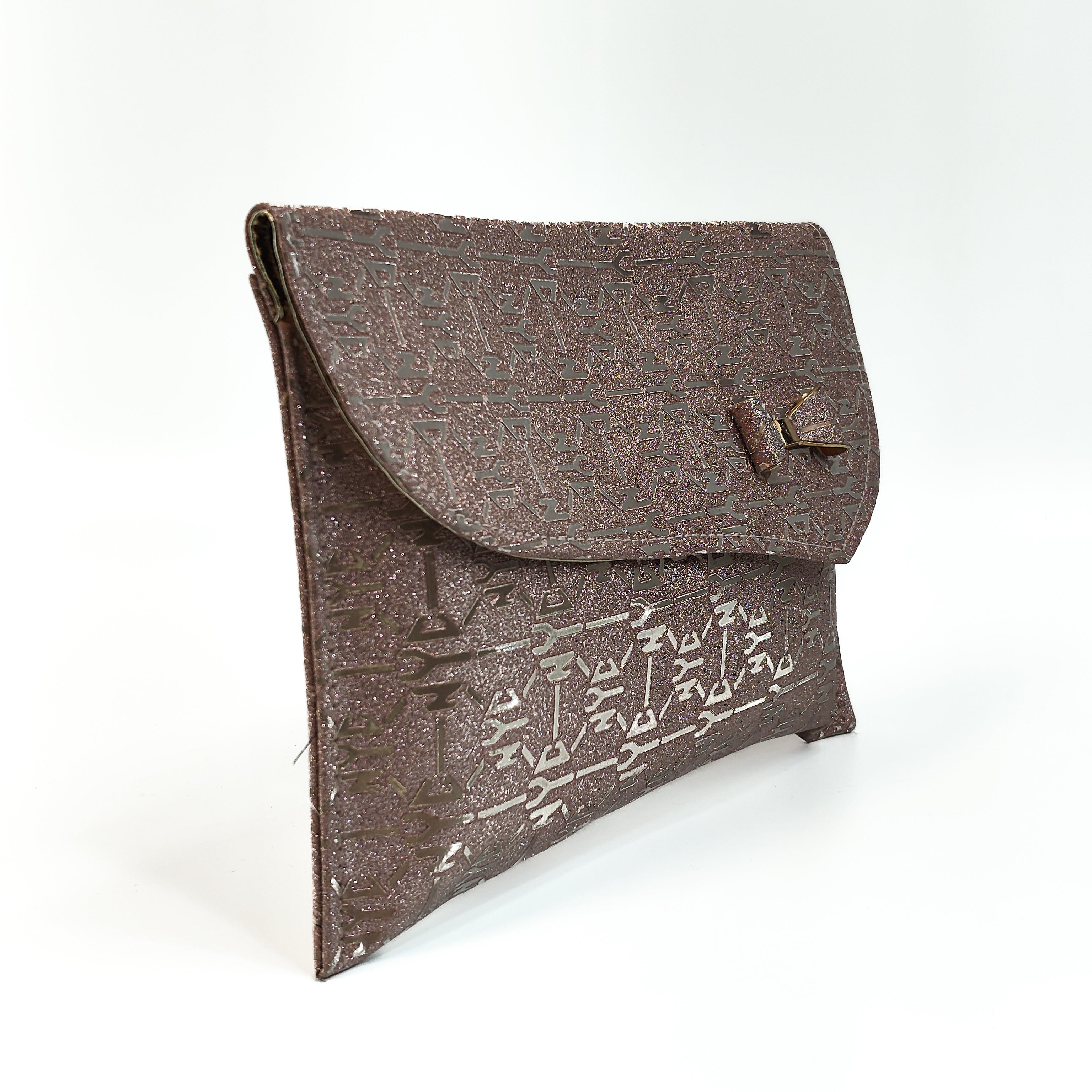 Rose Gold Monogram Soft Clutch