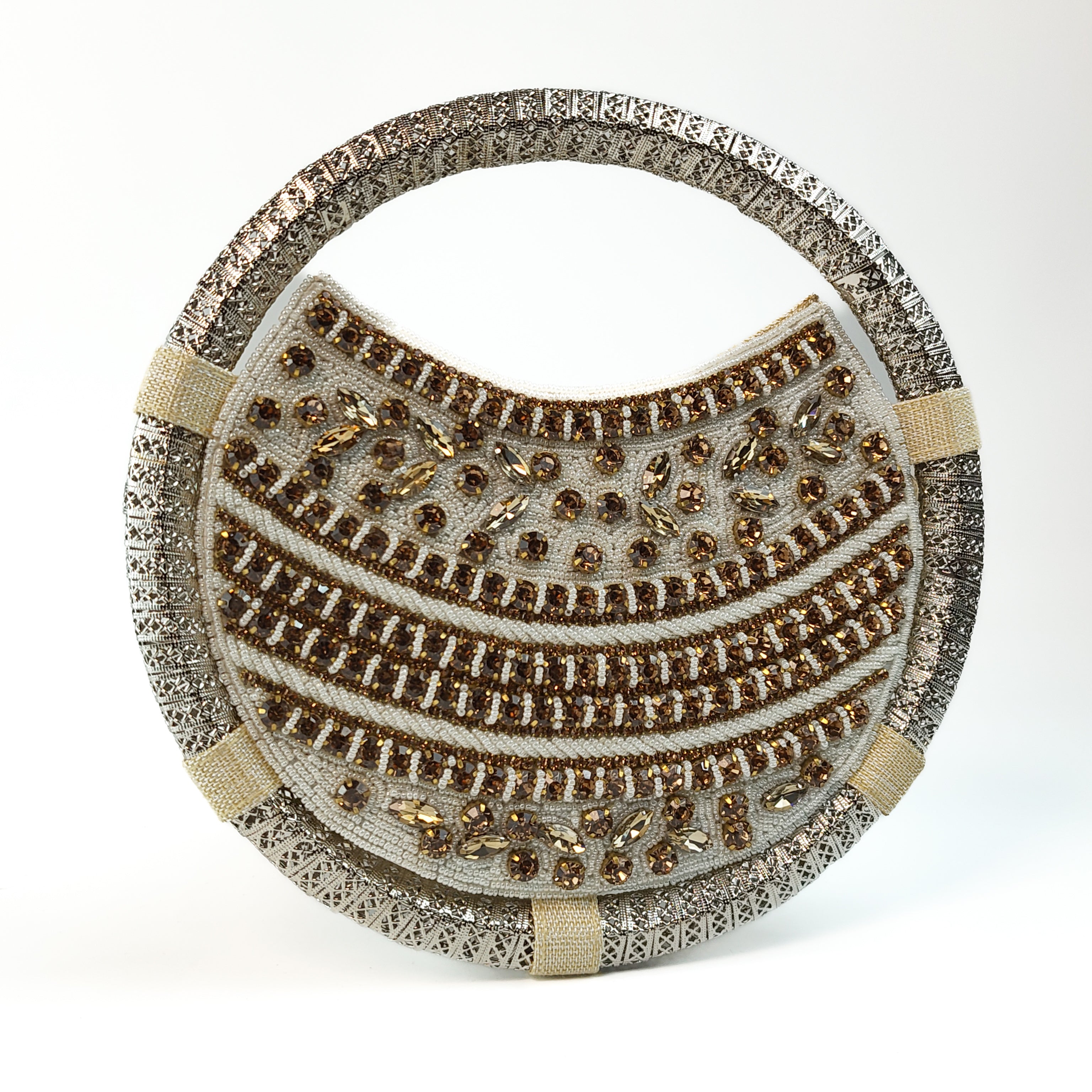 The Gilded Frost Round Clutch